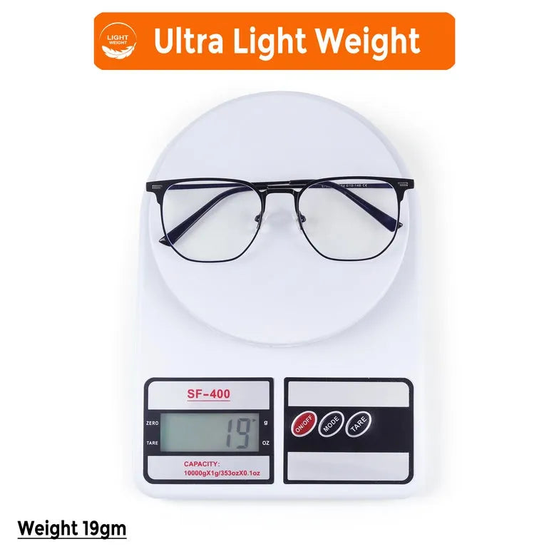 Obscura | Black Large Full Rim Square Clip-on for Men & Women [Clip-on]
