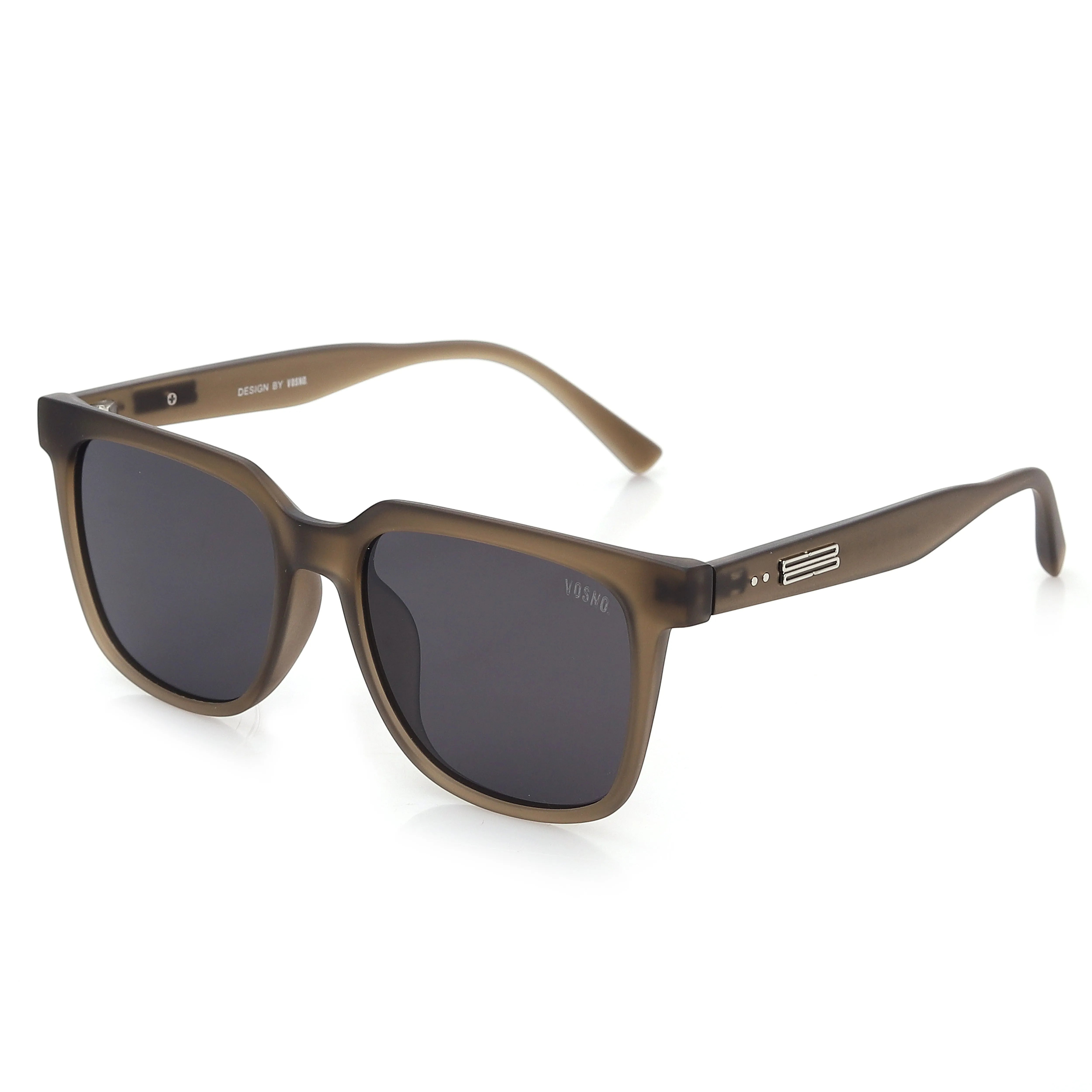 Thyria | Smoke Extra-Large Full Rim Wayfarer Sunglasses for Men [UV-protected] HASHTAG X VOSNO