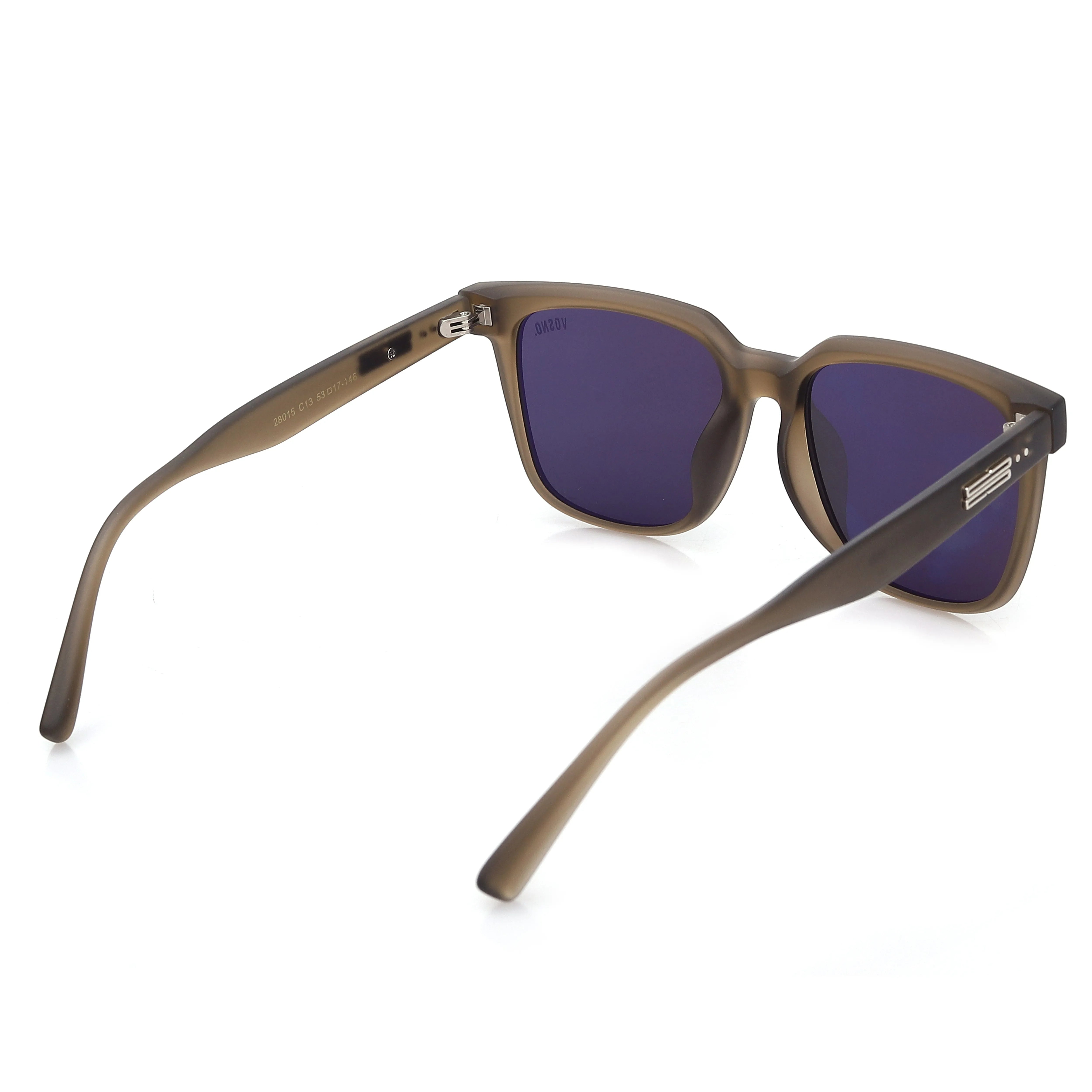 Thyria | Smoke Extra-Large Full Rim Wayfarer Sunglasses for Men [UV-protected] HASHTAG X VOSNO