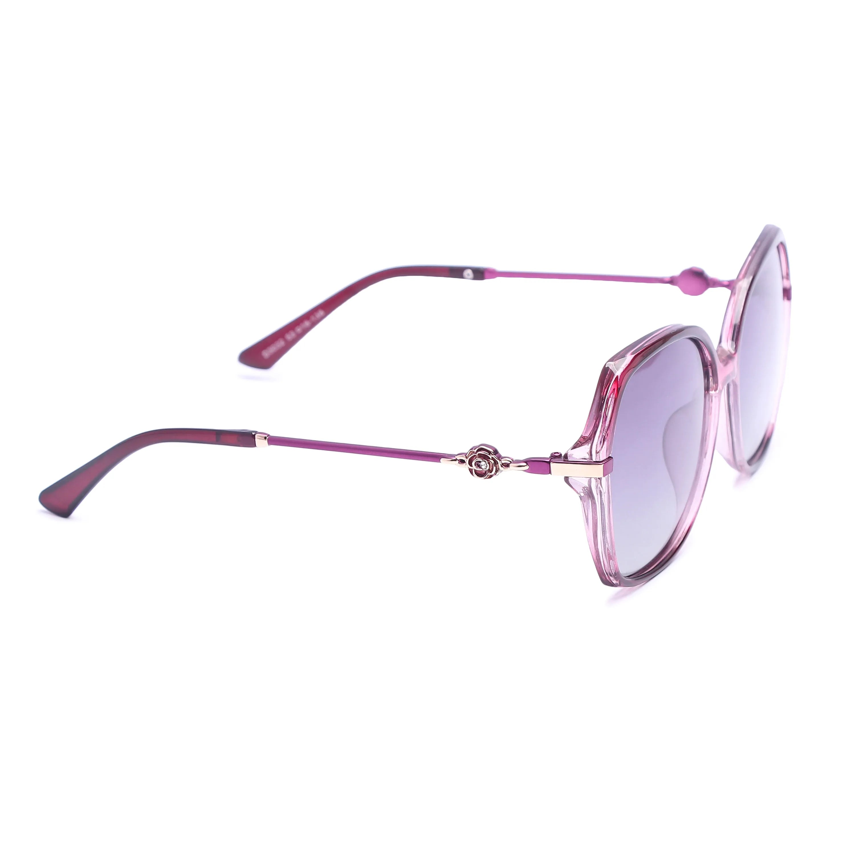 Calyra | Gradient Purple Large Full Rim Square Sunglasses for Women [Polarized]