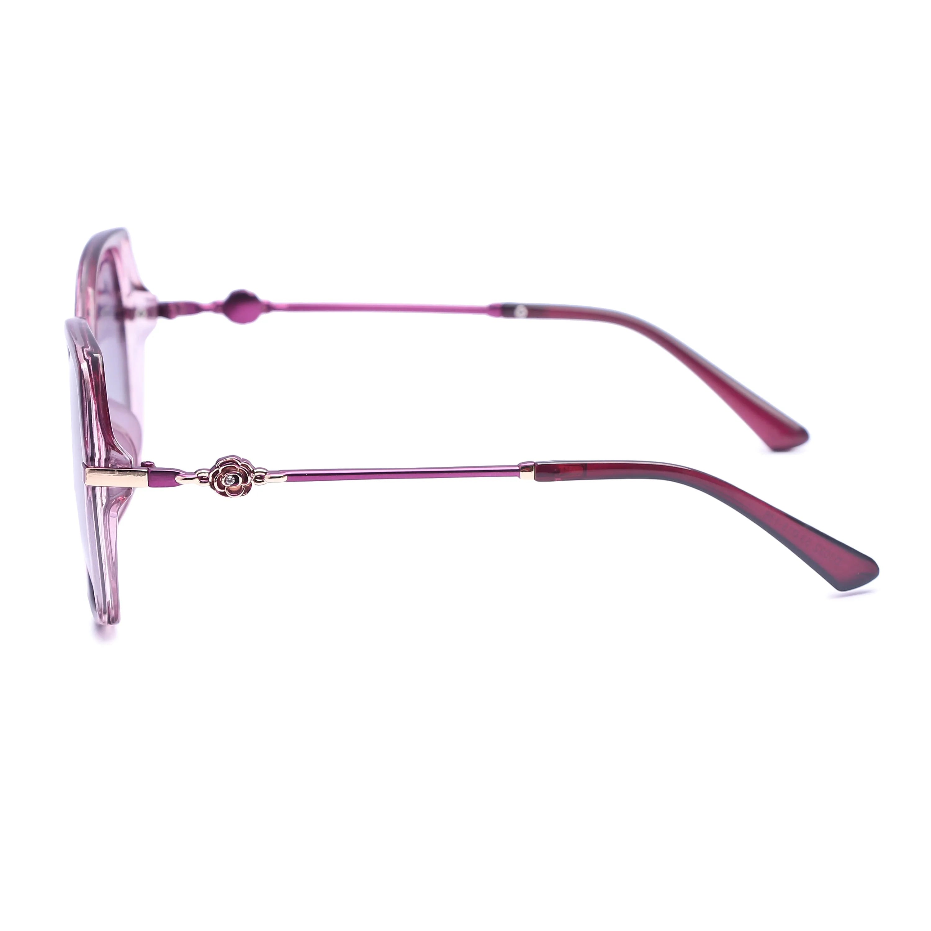 Calyra | Gradient Purple Large Full Rim Square Sunglasses for Women [Polarized]