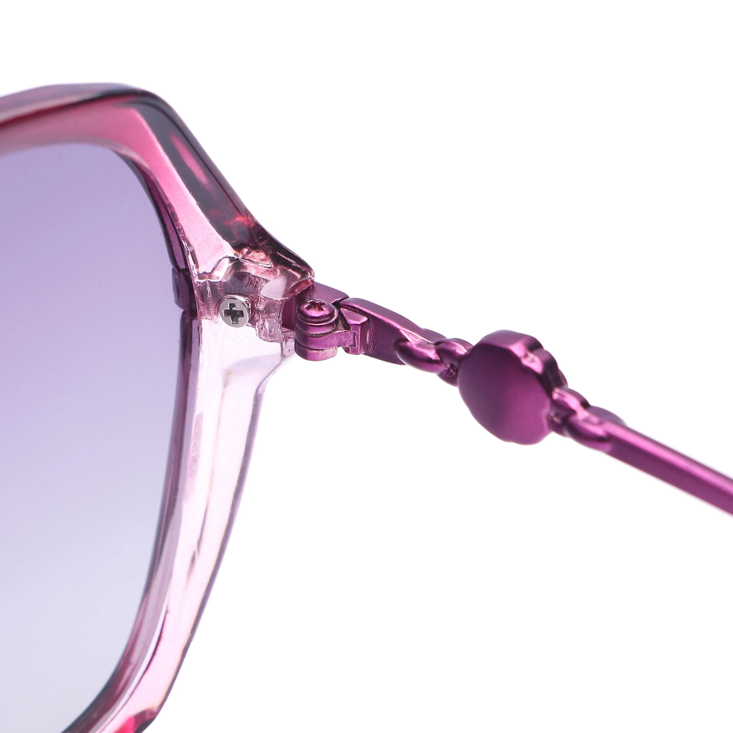 Calyra | Gradient Purple Large Full Rim Square Sunglasses for Women [Polarized]
