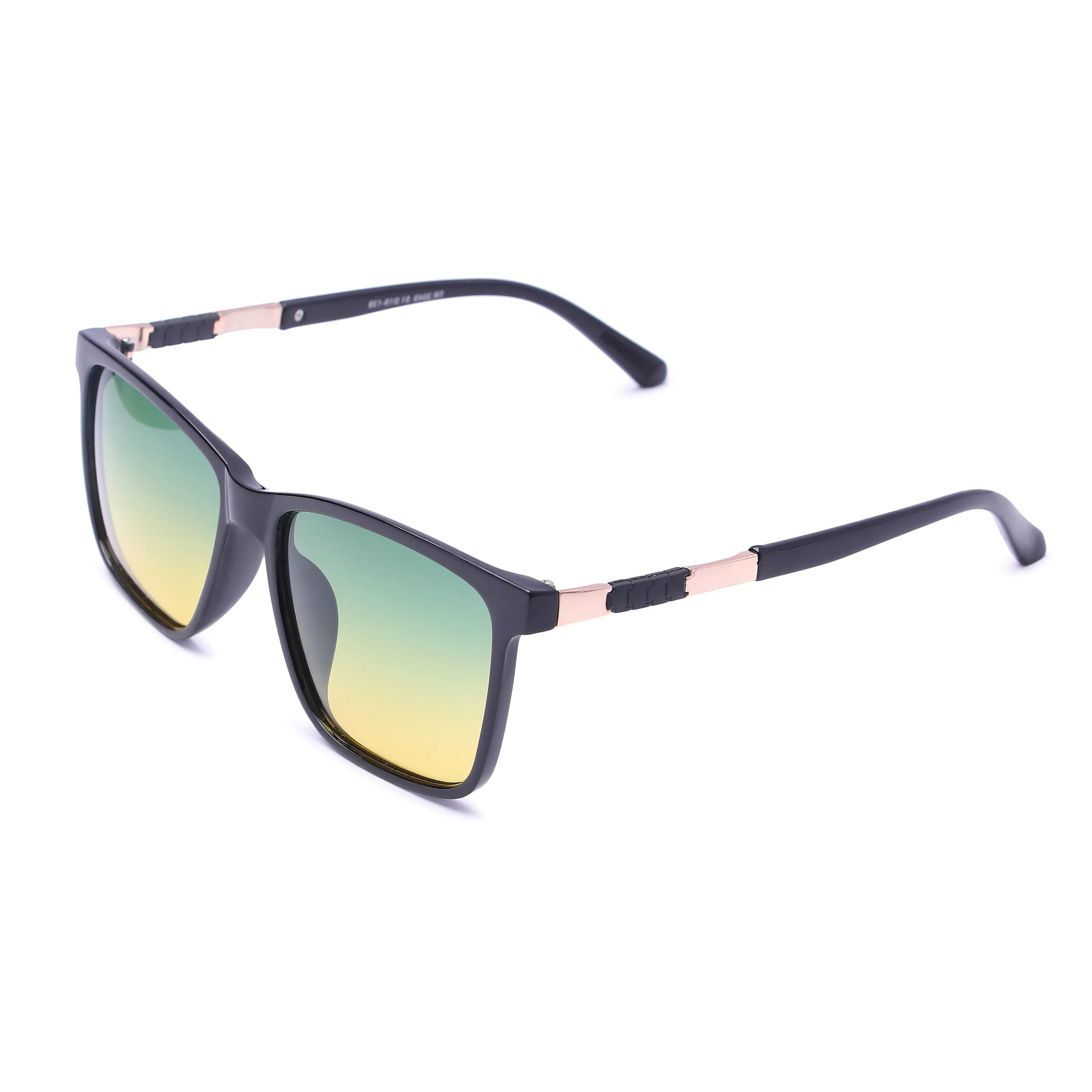 Galaron | Black Large Full Rim Square Sunglasses for Men & Women [Polarized]