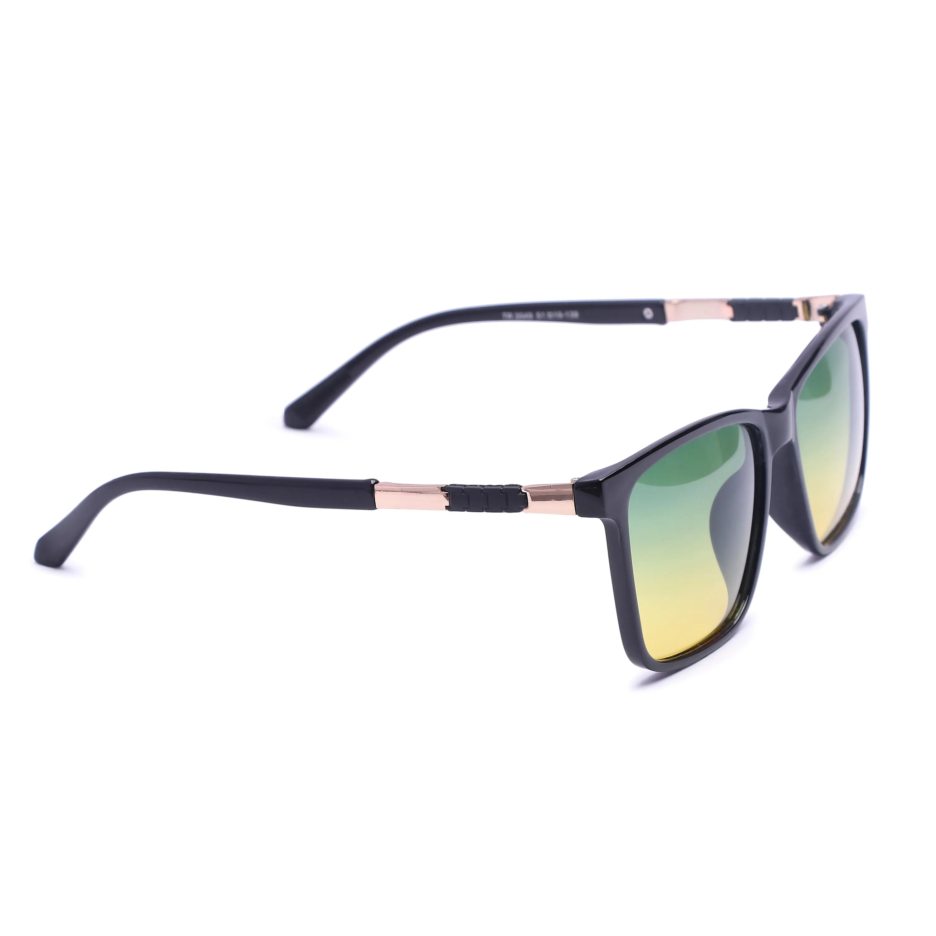 Galaron | Black Large Full Rim Square Sunglasses for Men & Women [Polarized]