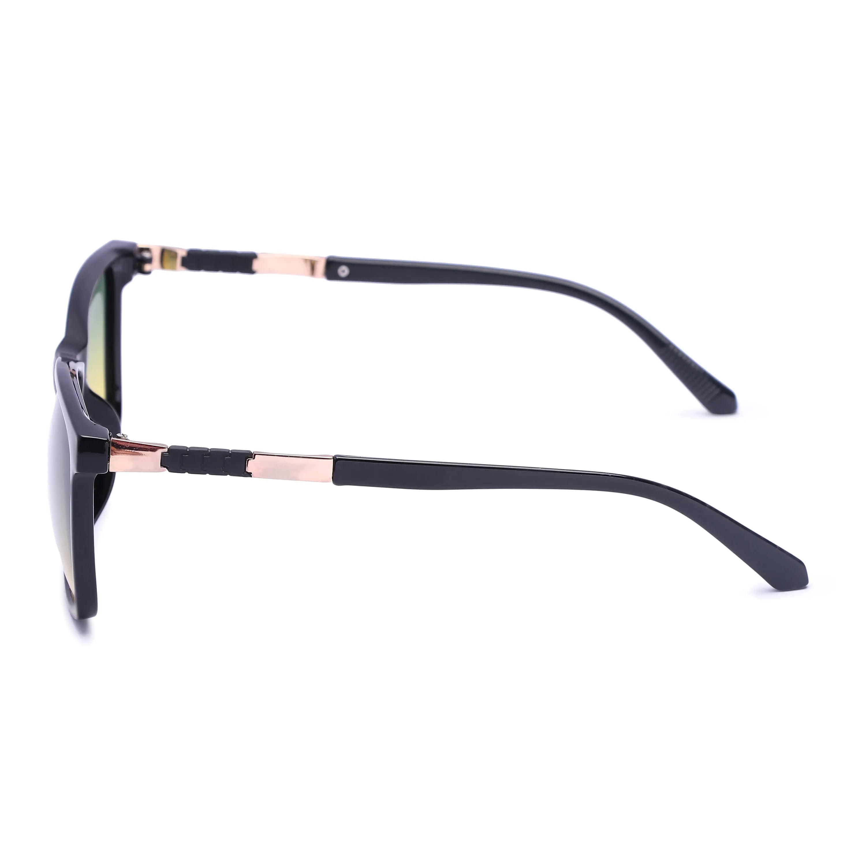 Galaron | Black Large Full Rim Square Sunglasses for Men & Women [Polarized]