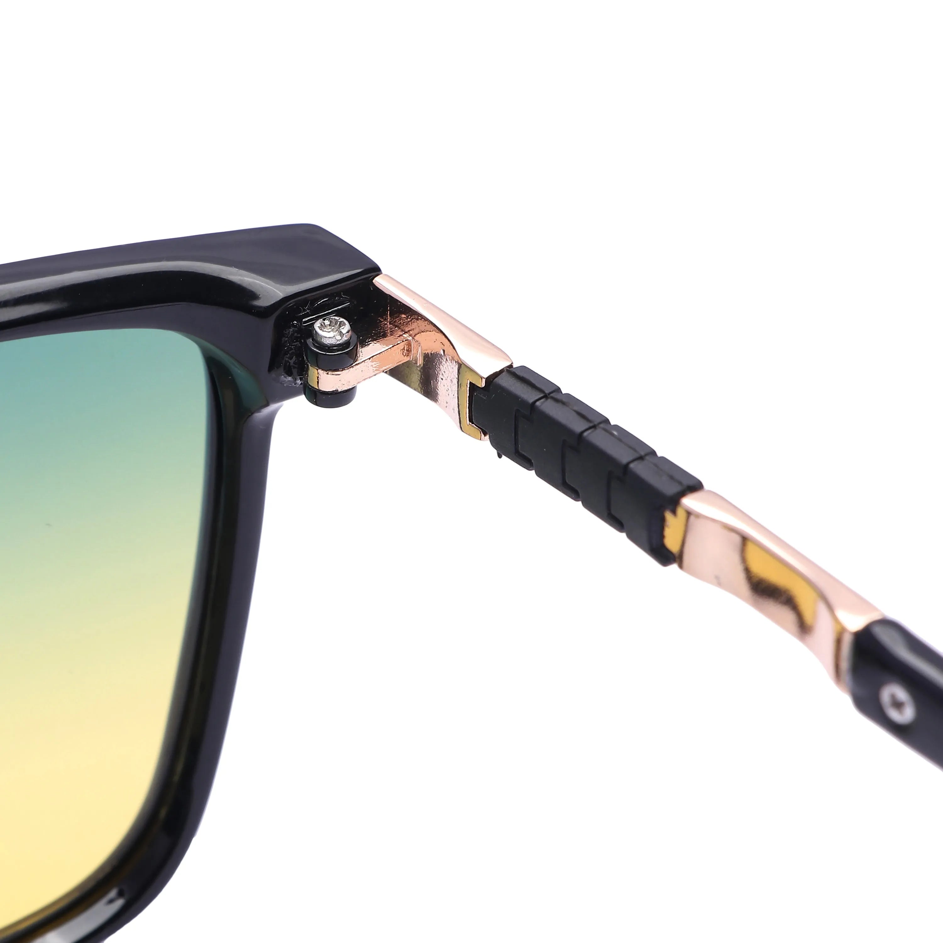 Galaron | Black Large Full Rim Square Sunglasses for Men & Women [Polarized]