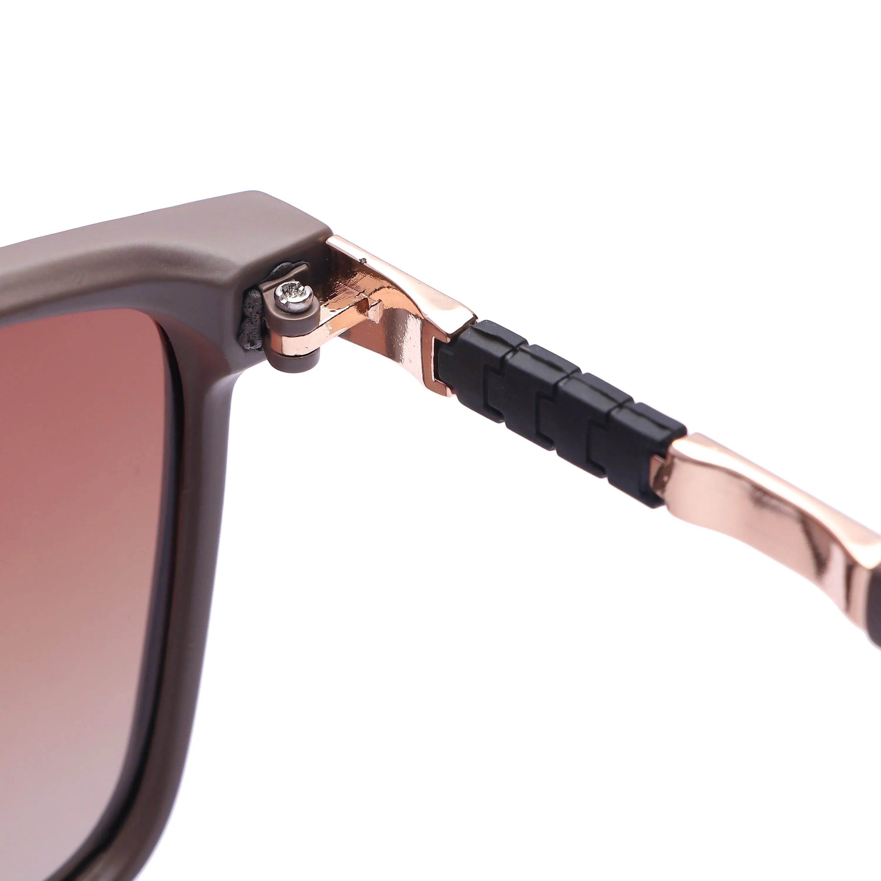 Galaron | Brown Large Full Rim Square Sunglasses for Men & Women [Polarized]