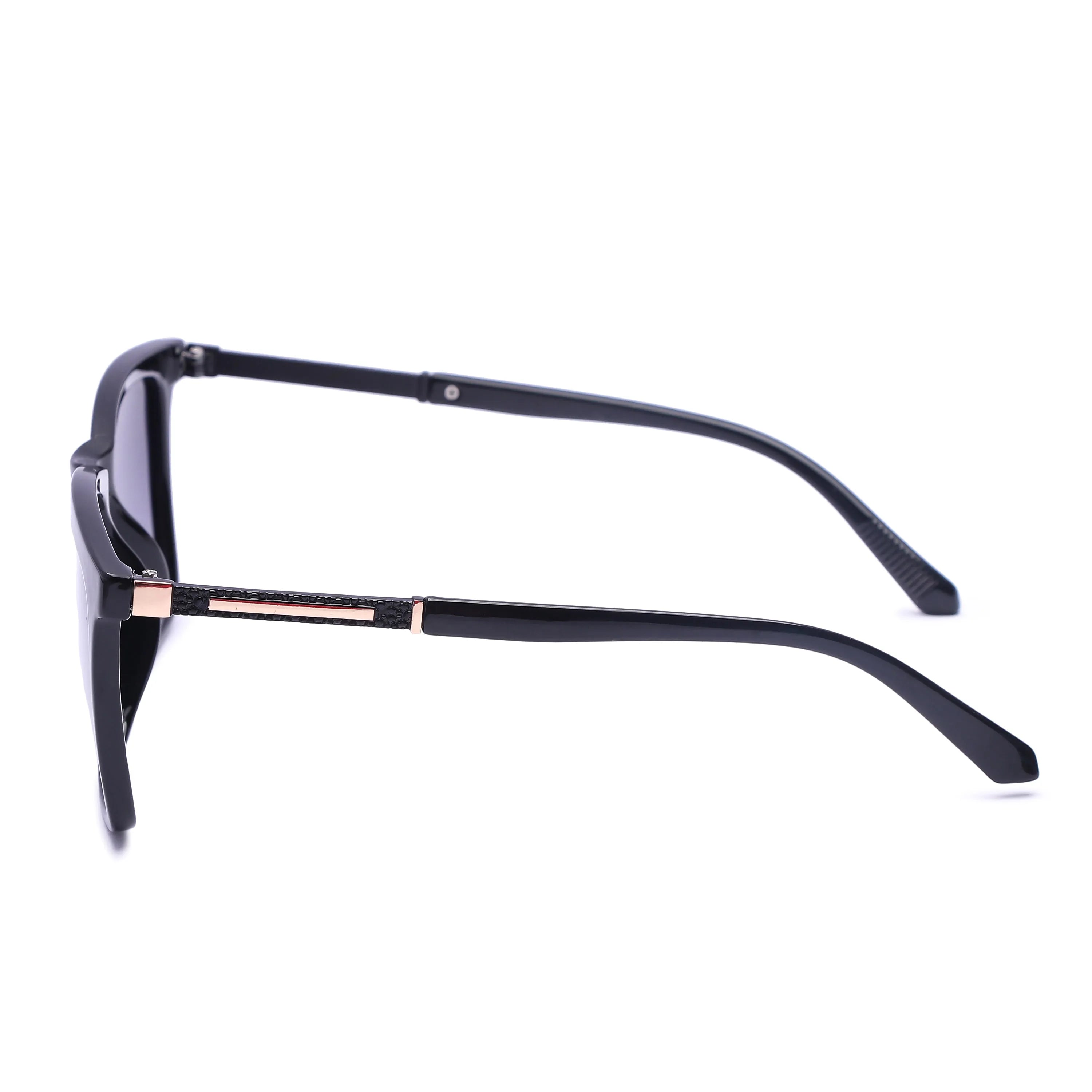 Virelia | Black Large Full Rim Square Sunglasses for Men & Women [Polarized]