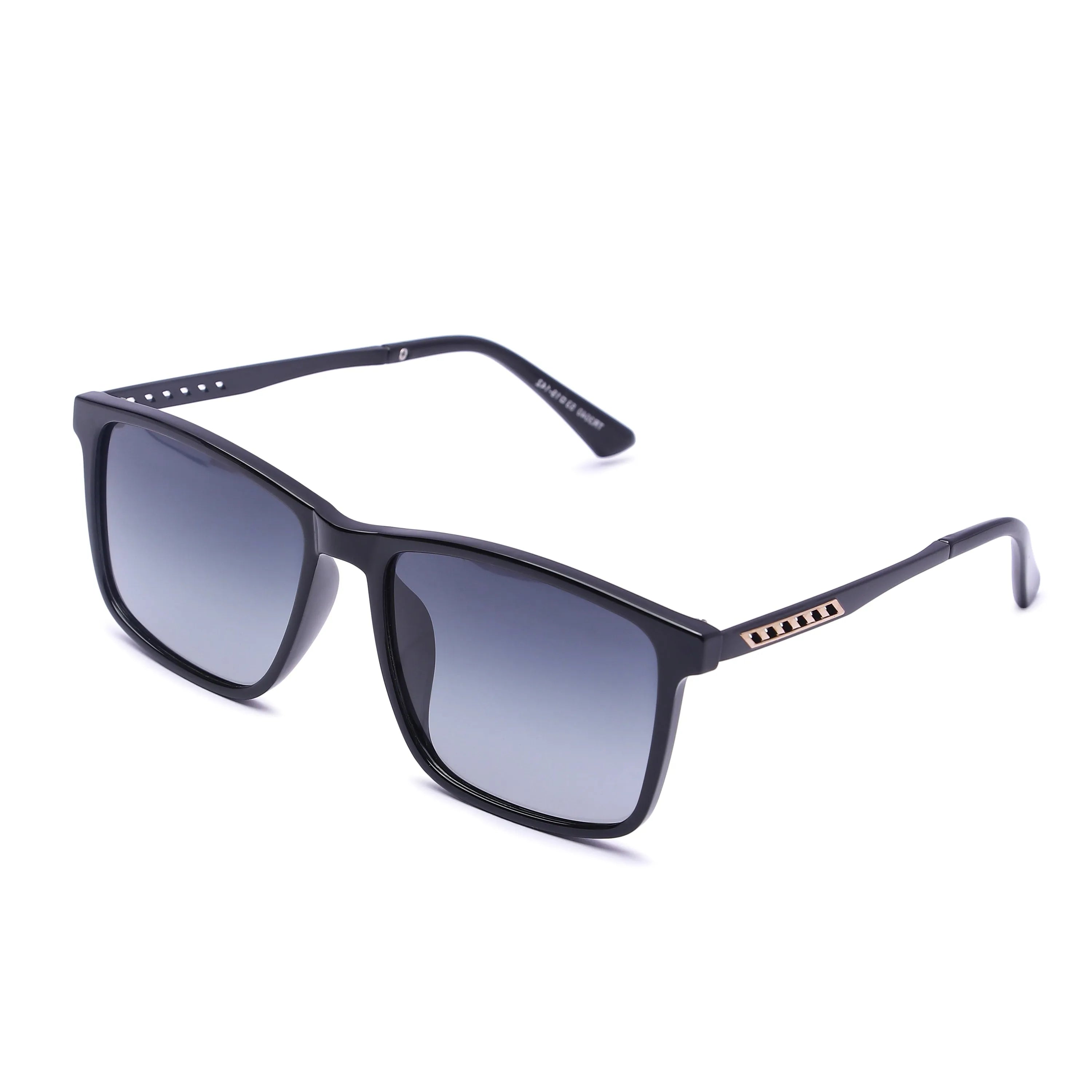 Xylon | Black Large Full Rim Square Sunglasses for Men & Women [Polarized]