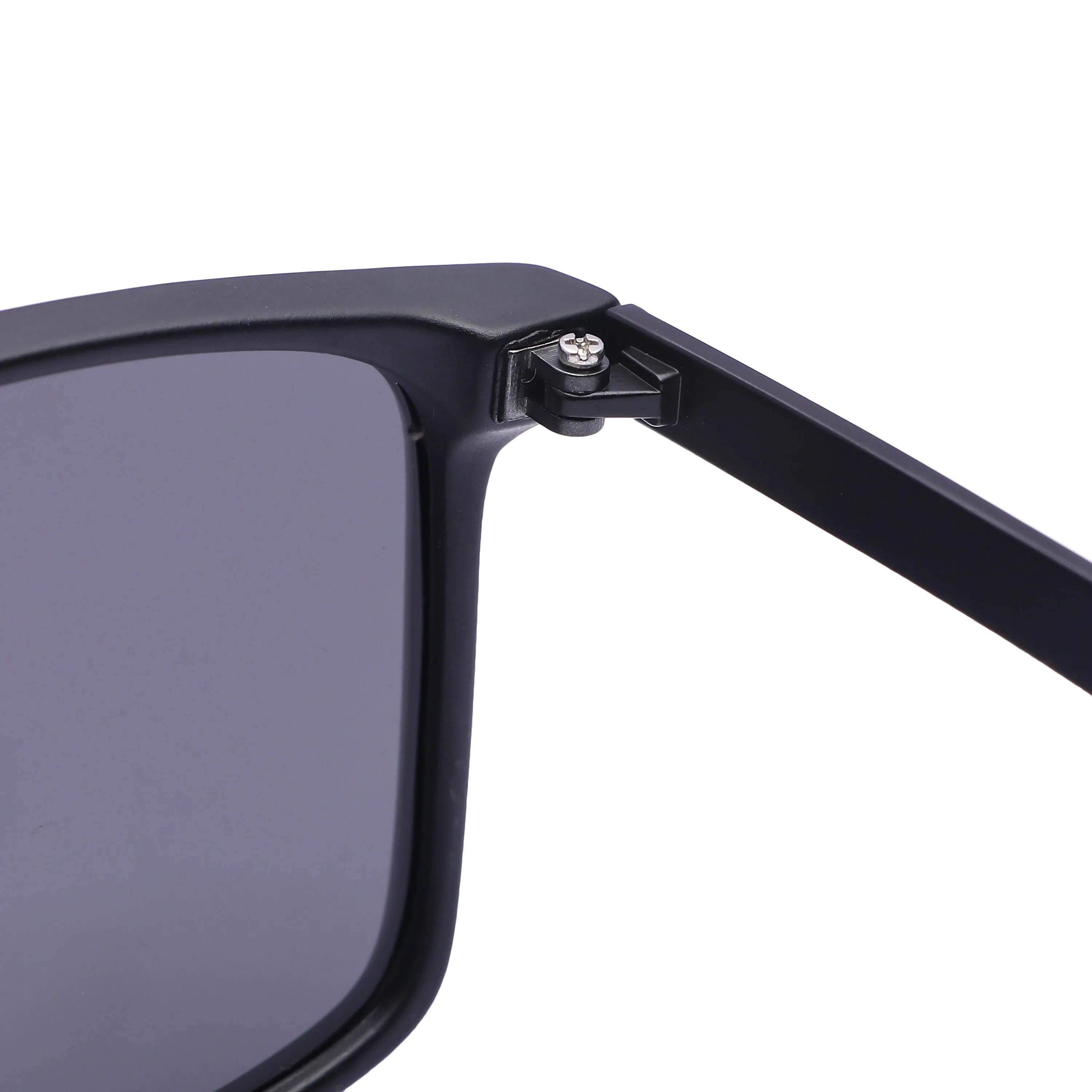 Ionis | Matt Black Large Full Rim Square Sunglasses for Men & Women [Polarized]