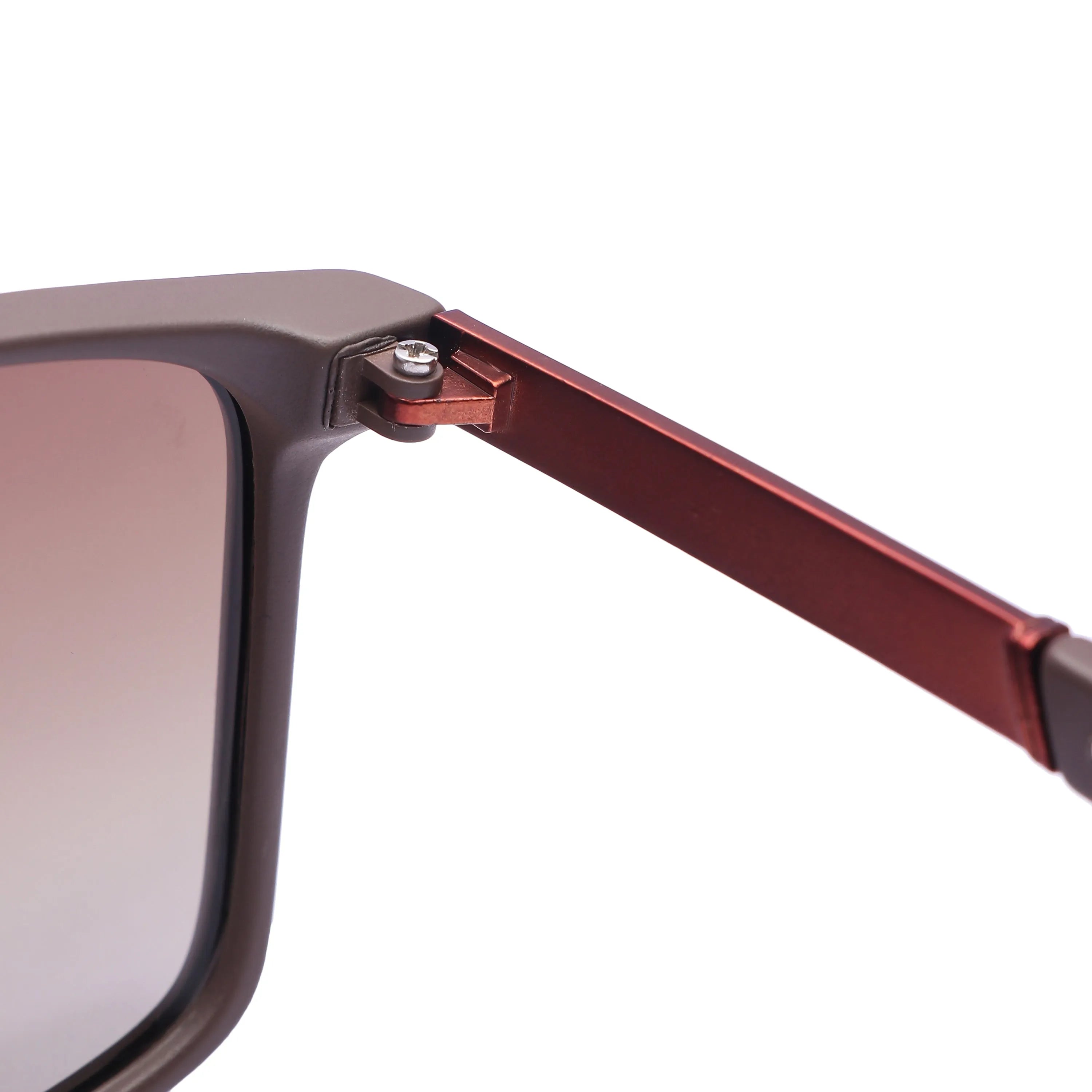 Ionis | Brown Large Full Rim Square Sunglasses for Men & Women [Polarized]
