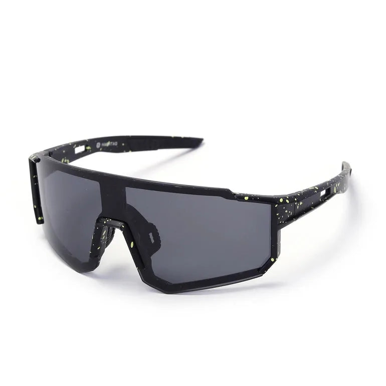 Strix | Black Large Full Rim Shield Sports for Men & Women [UV-protected]