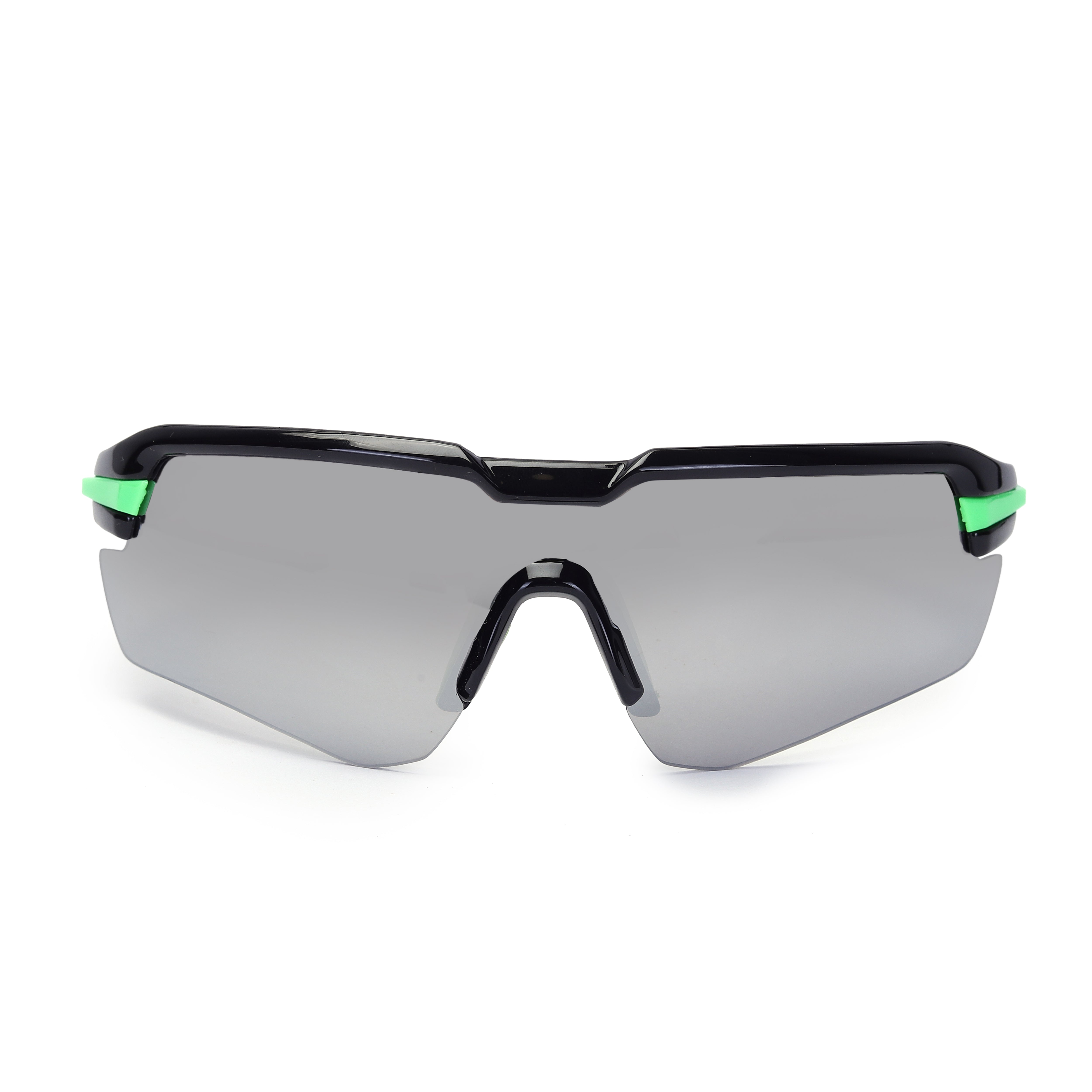 Hashtag Exclusive HUNTERS UV Protected Shield Sunglasses for Unisex HT-SPORT-0104 C1 Black/Green