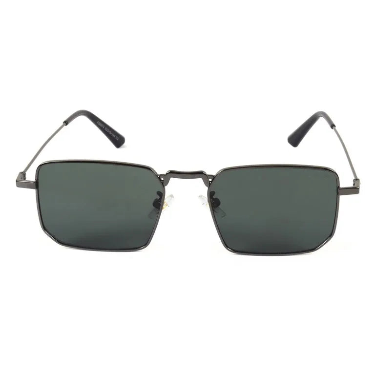 Feryn | Grey Medium Full Rim Rectangle Sunglasses for Men & Women [UV-protected]