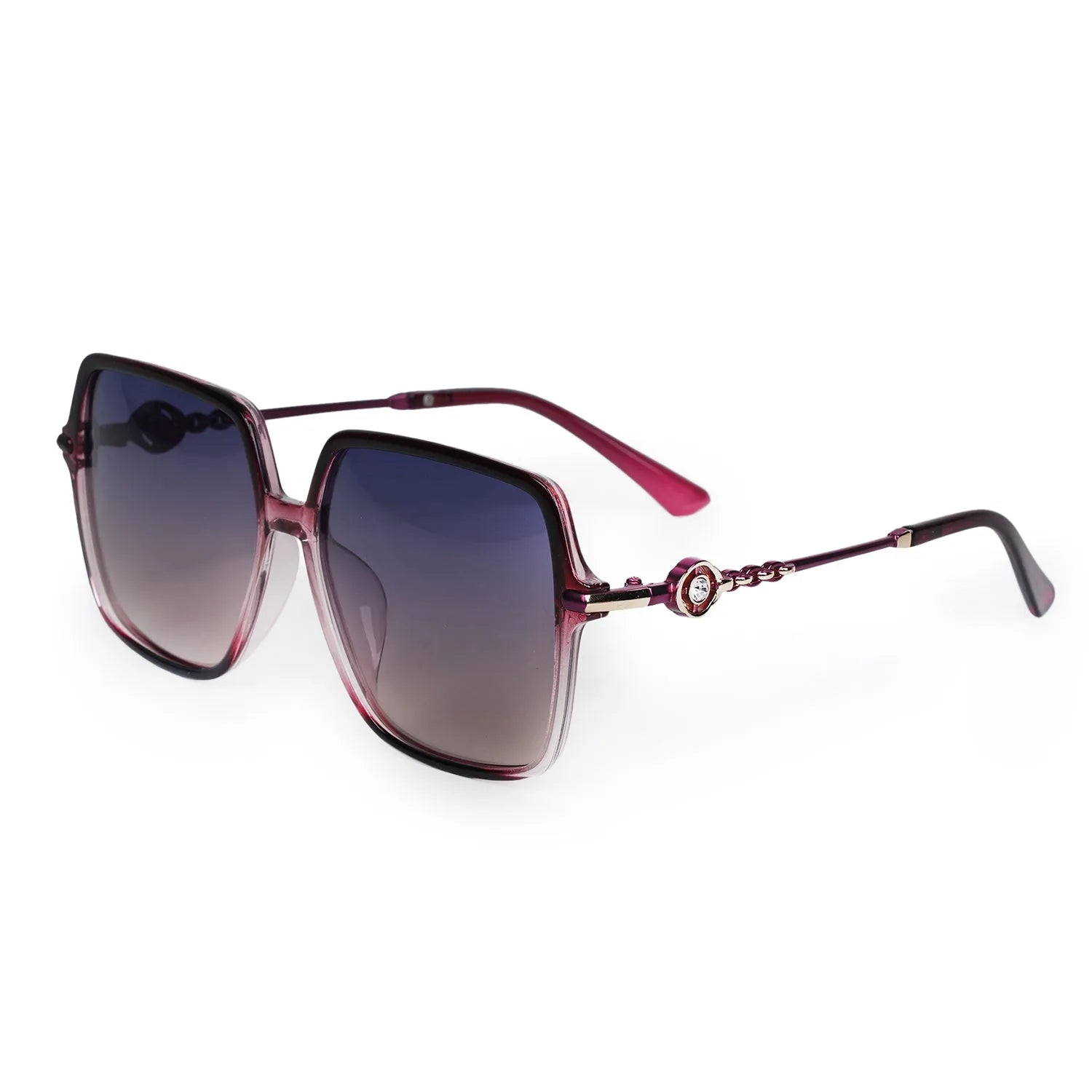 Nebulis | Purple Gradient Large Full Rim Square Sunglasses for Women [Polarized]