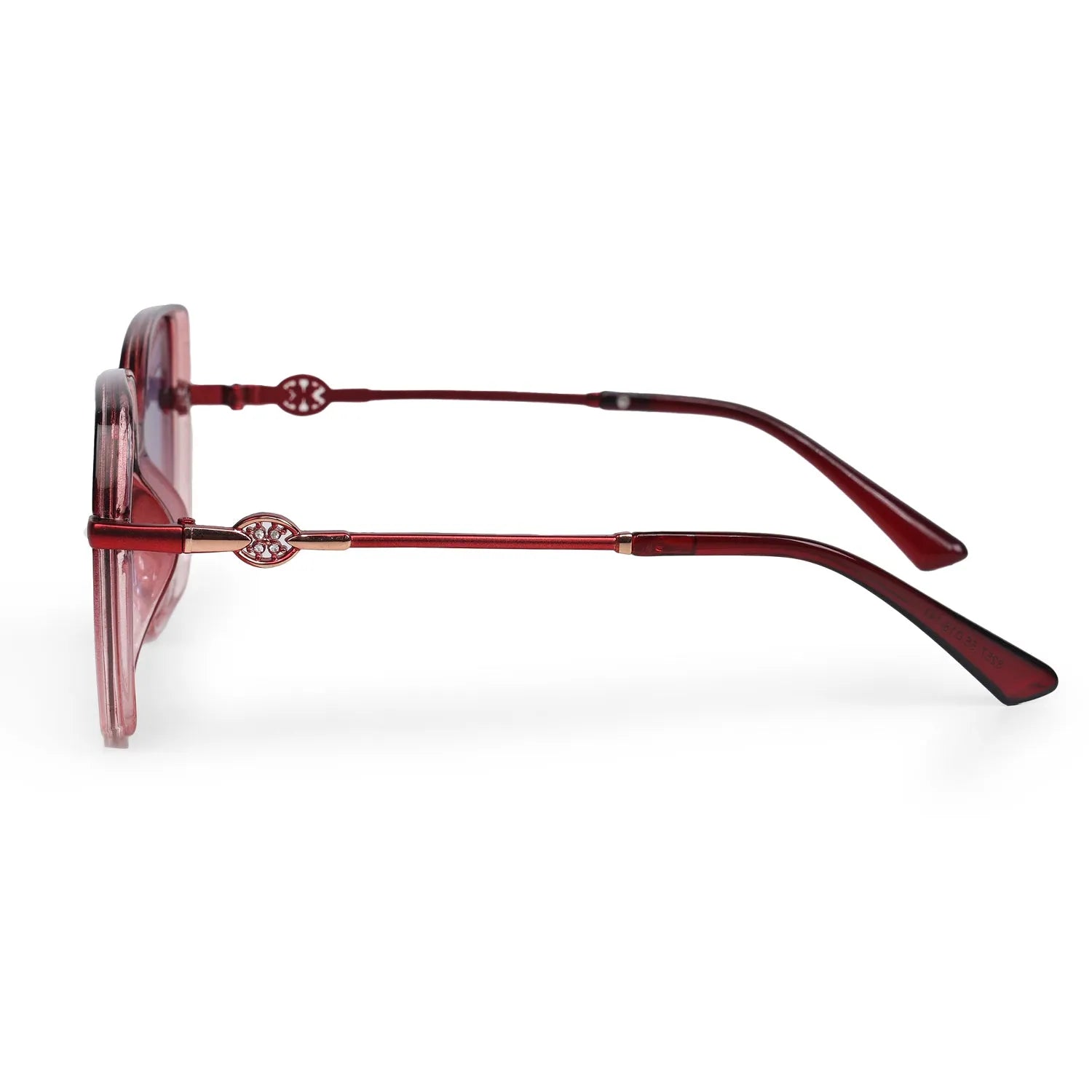 Noxara | Gradient Red Large Full Rim Square Sunglasses for Women [Polarized]