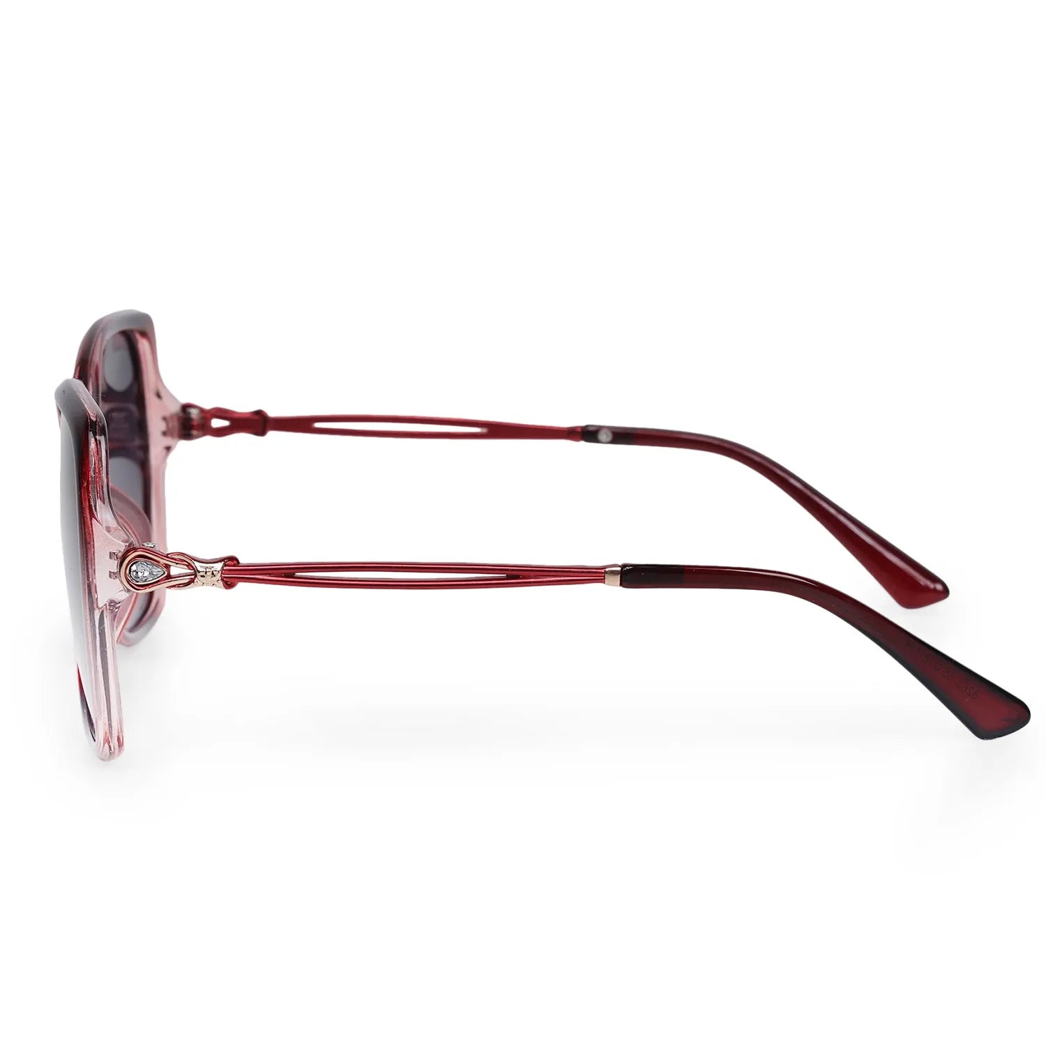 Voltara | Red Gradient Large Full Rim Butterfly Sunglasses for Women [Polarized]