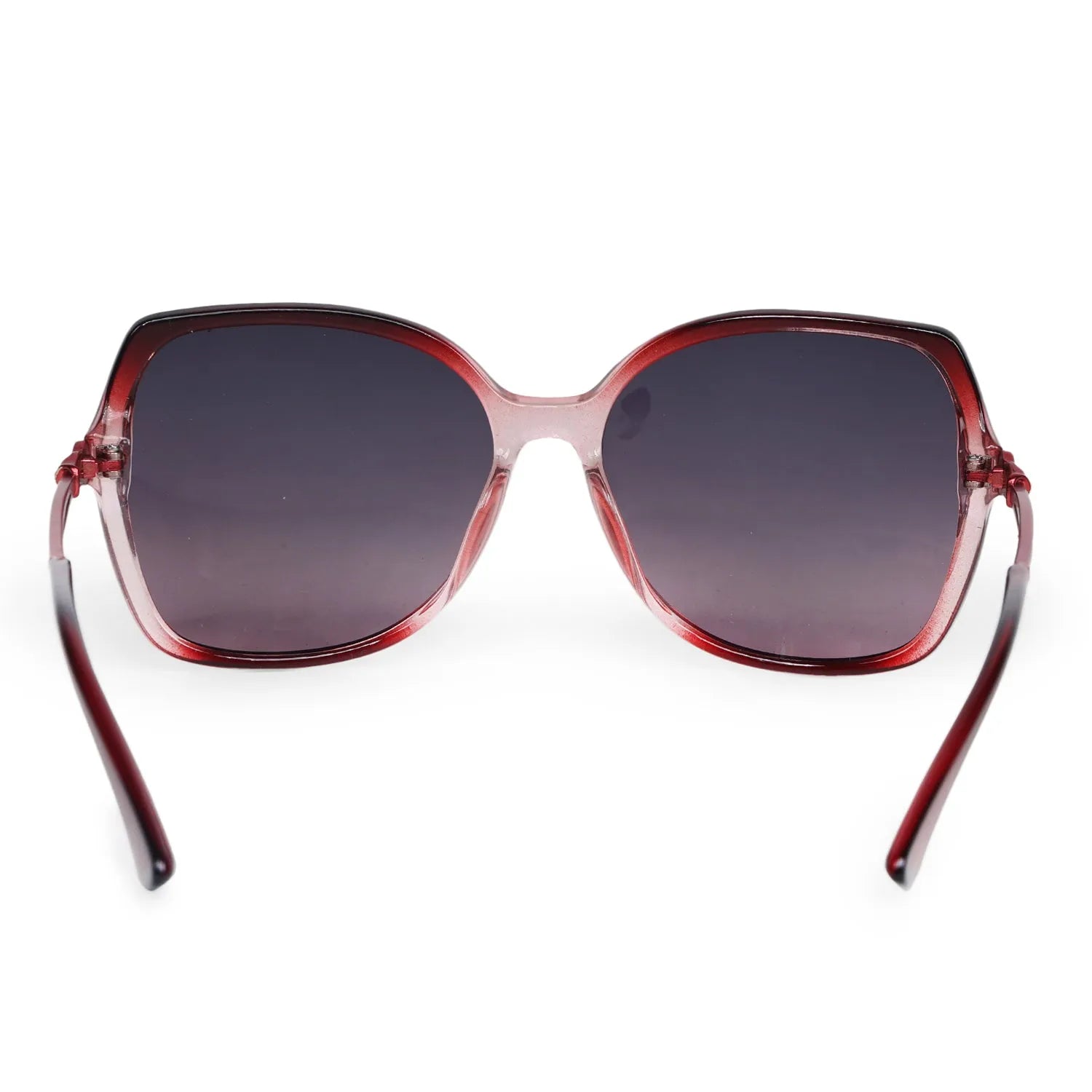 Voltara | Red Gradient Large Full Rim Butterfly Sunglasses for Women [Polarized]