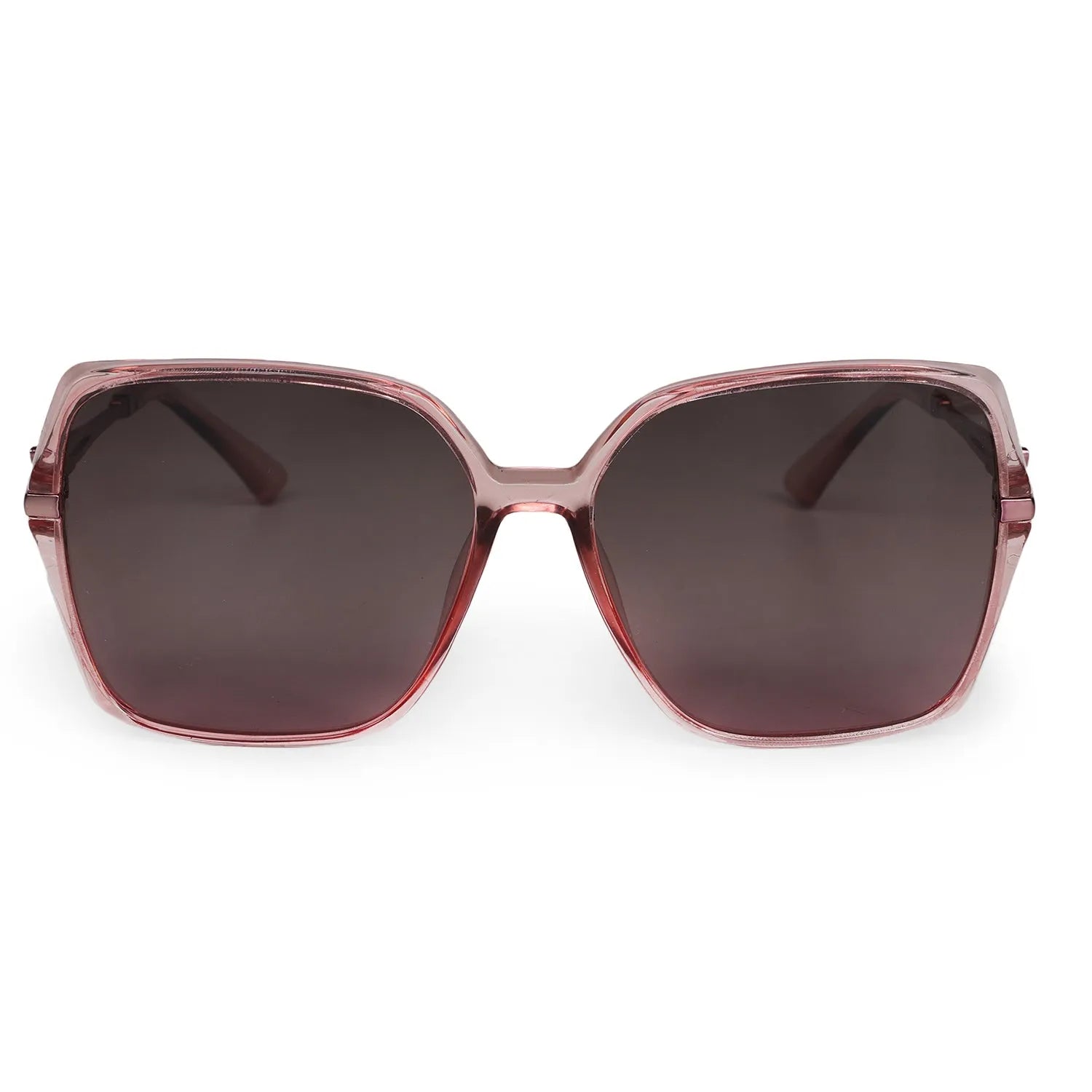 Lumora | Pink Large Full Rim Square Sunglasses for Women [Polarized]