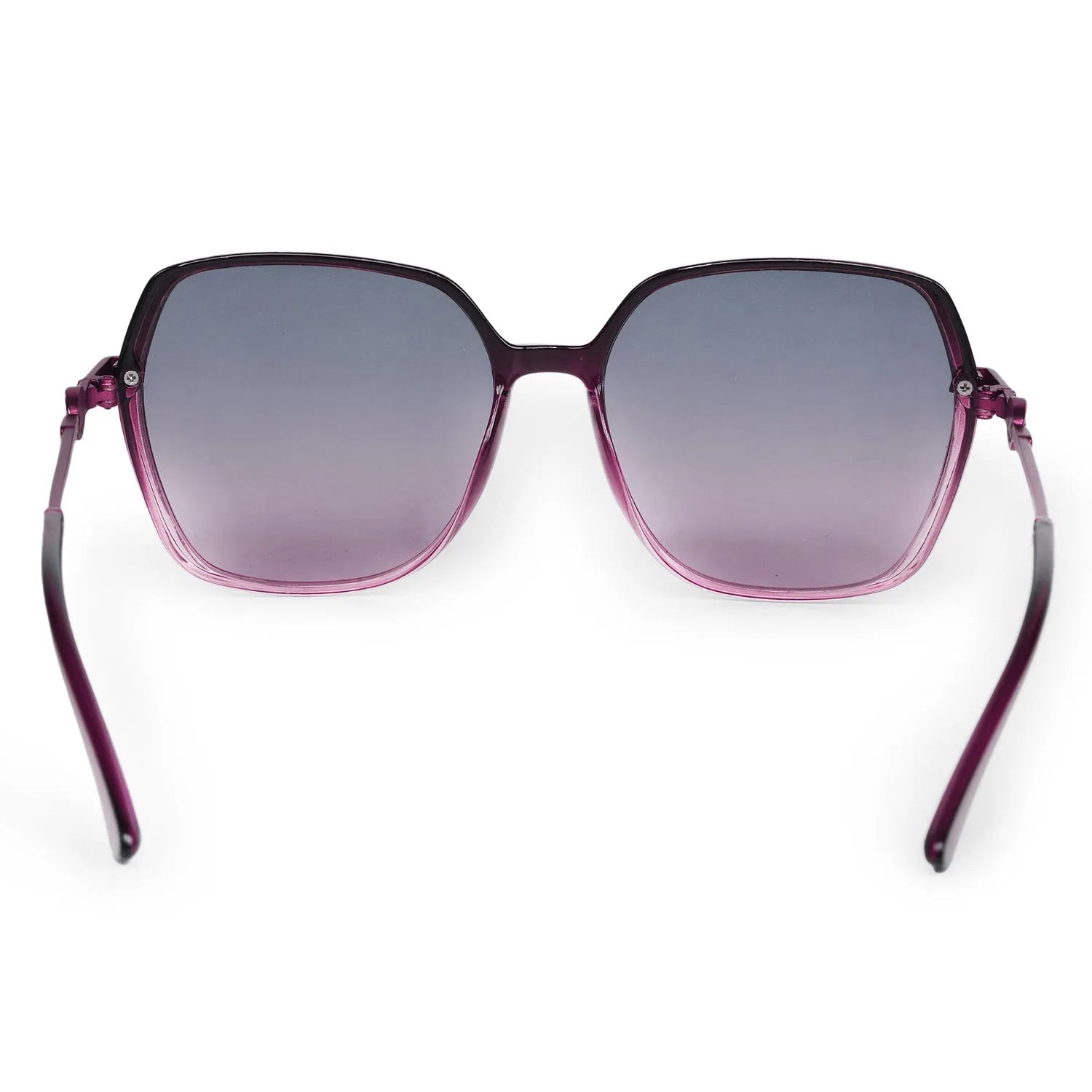 Noxara | Gradient Purple Large Full Rim Square Sunglasses for Women [Polarized]