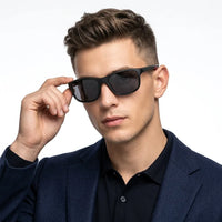Ionium | Blue Large Full Rim Rectangle Sports Sunglasses for Men [Polarized]
