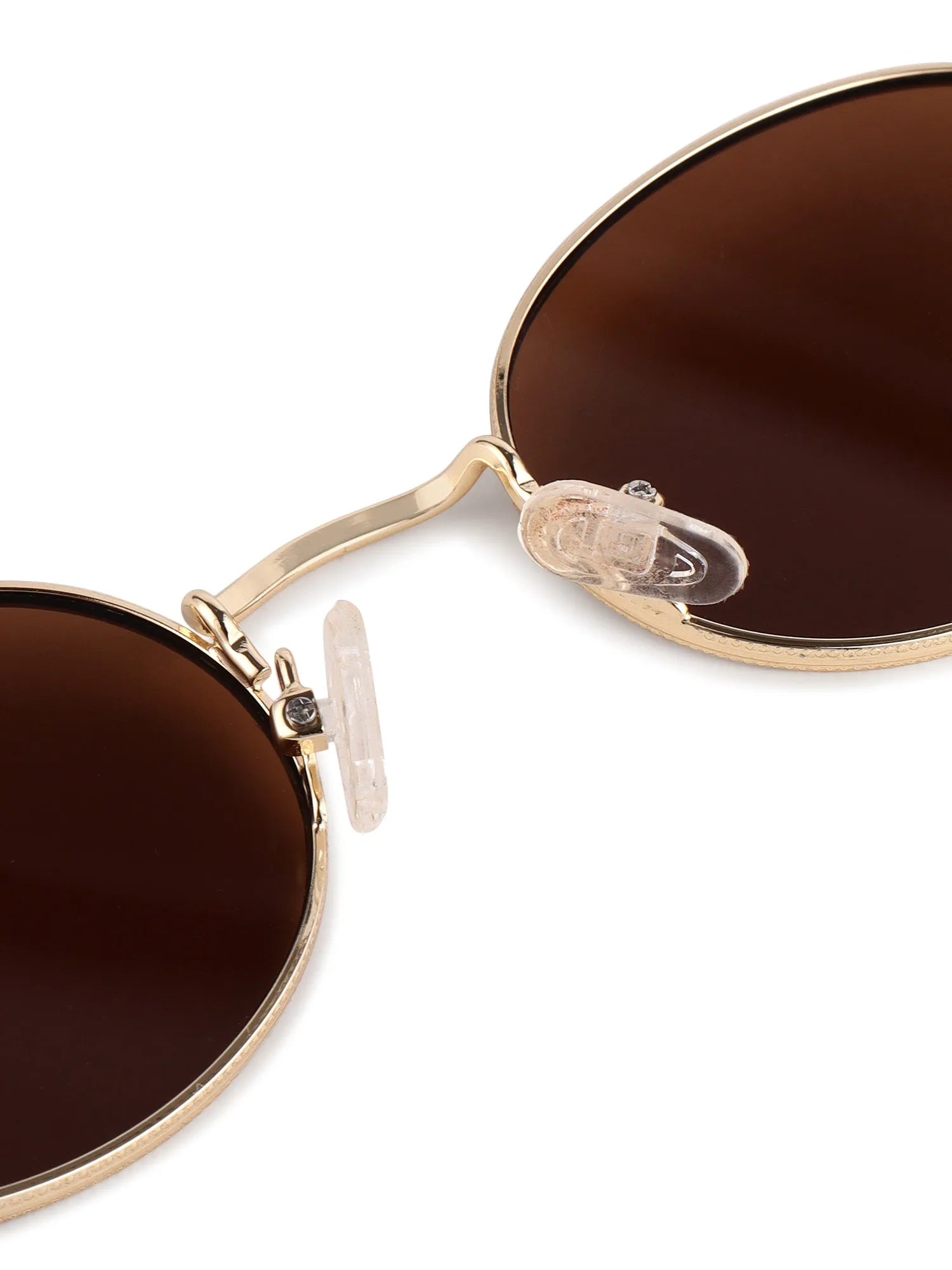 Nimbra | Brown Small Full Rim Oval Sunglasses for Women [UV-protected]