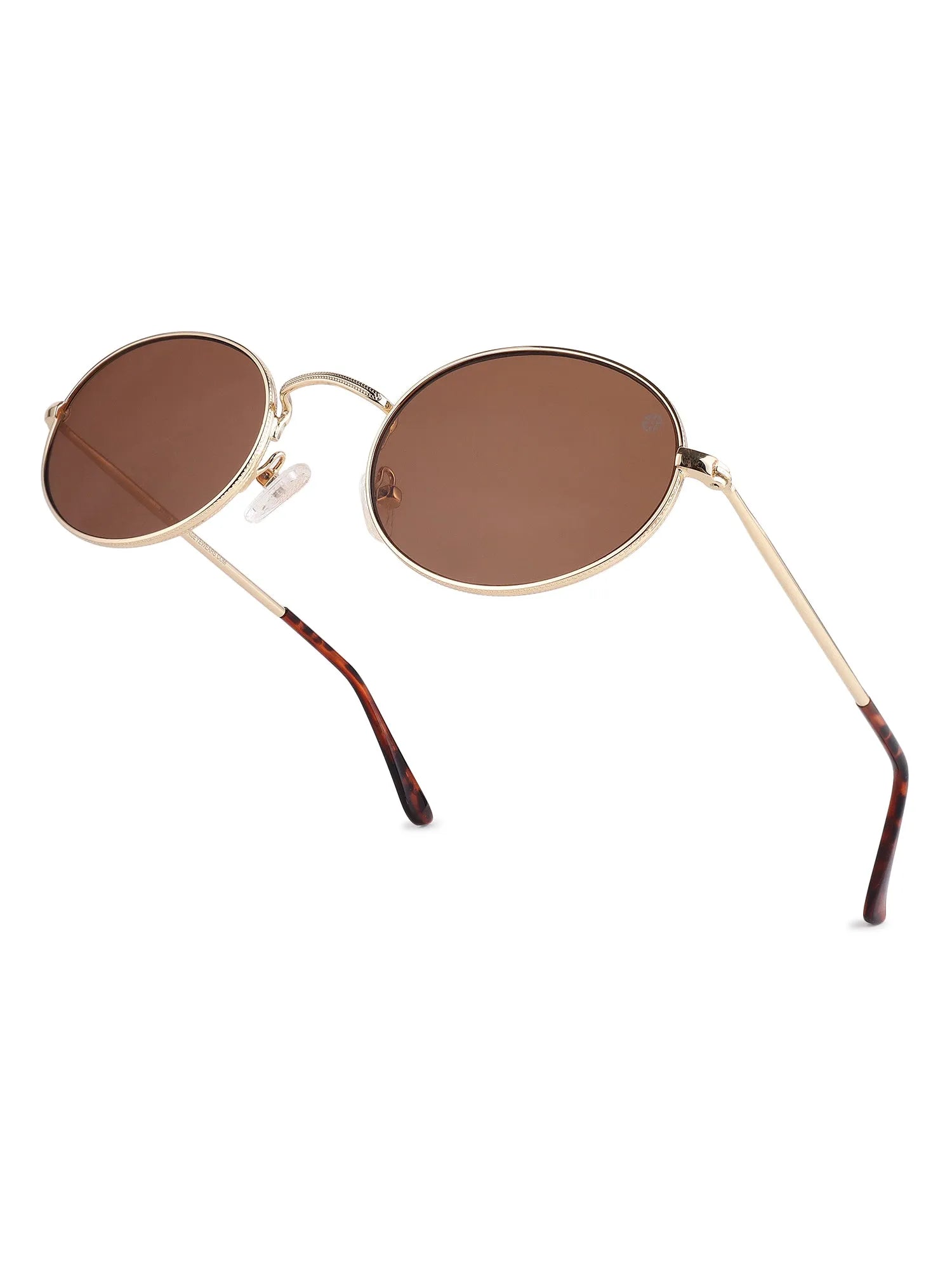Nimbra | Brown Small Full Rim Oval Sunglasses for Women [UV-protected]