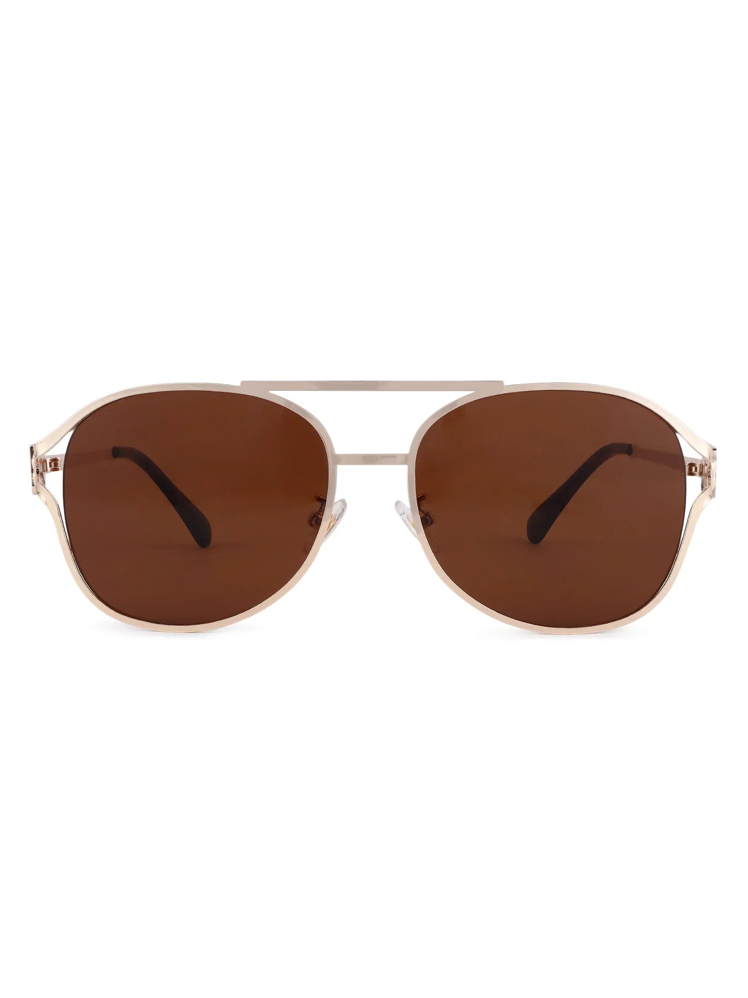 Glacior | Brown Large Full Rim Oval Sunglasses for Women [UV-protected]