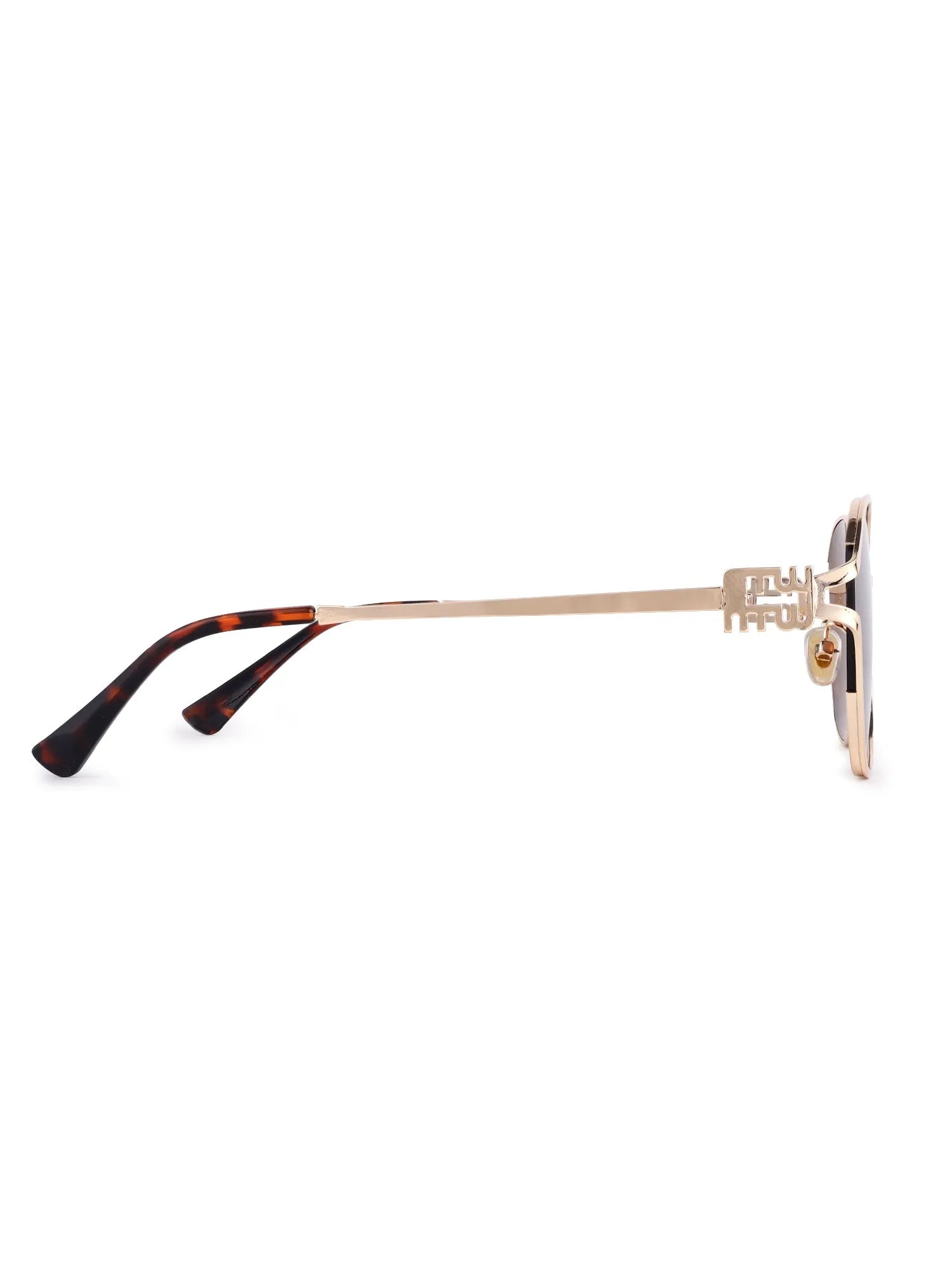 Glacior | Brown Large Full Rim Oval Sunglasses for Women [UV-protected]