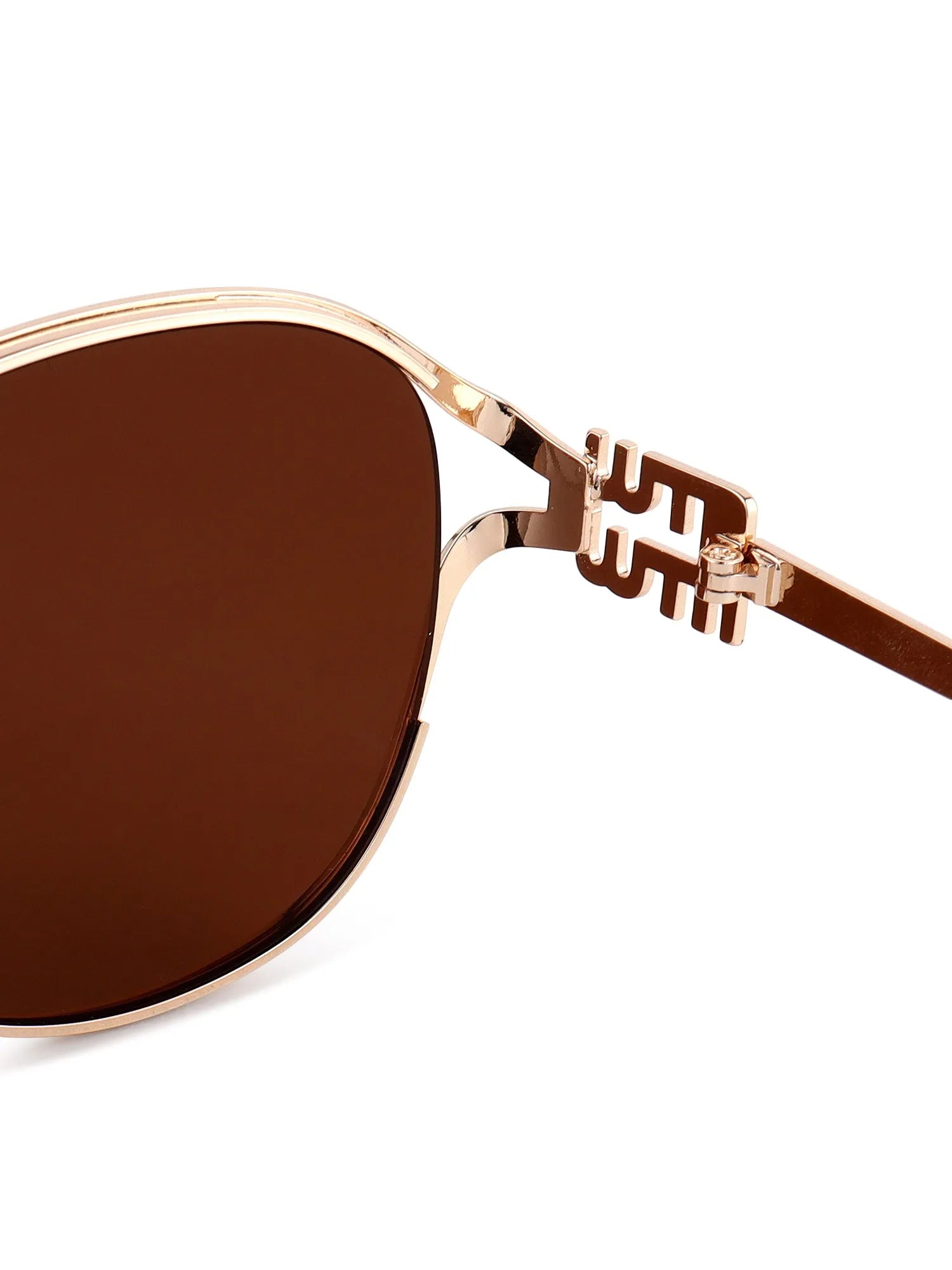Glacior | Brown Large Full Rim Oval Sunglasses for Women [UV-protected]