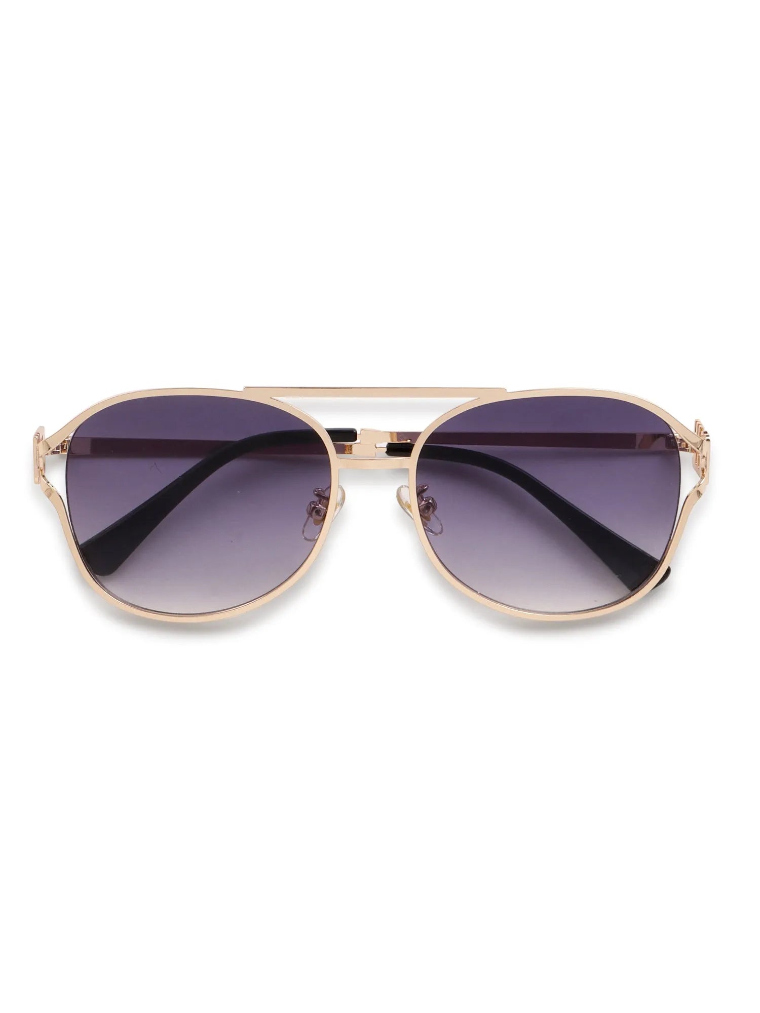 Glacior | Gradient Purple Large Full Rim Oval Sunglasses for Women [UV-protected]