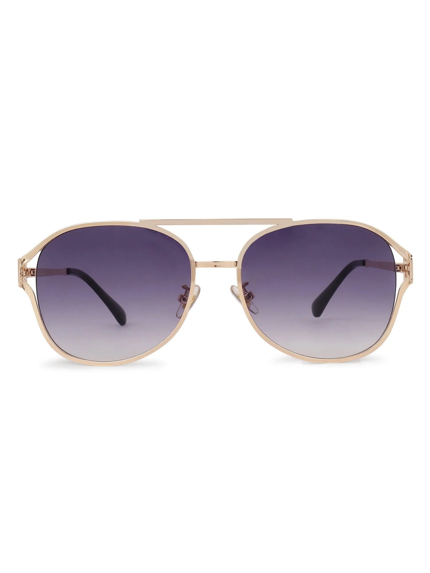 Glacior | Gradient Purple Large Full Rim Oval Sunglasses for Women [UV-protected]