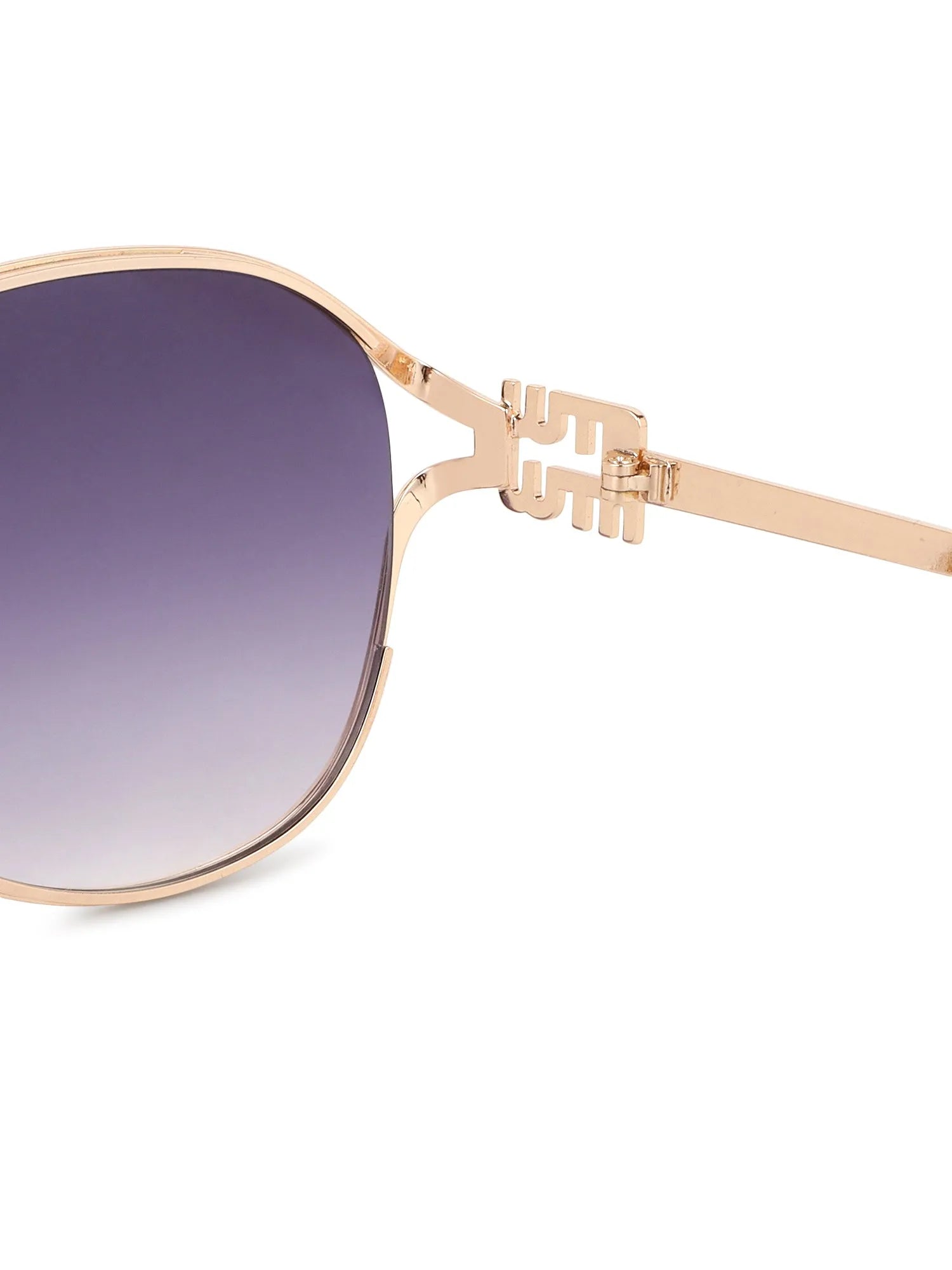 Glacior | Gradient Purple Large Full Rim Oval Sunglasses for Women [UV-protected]