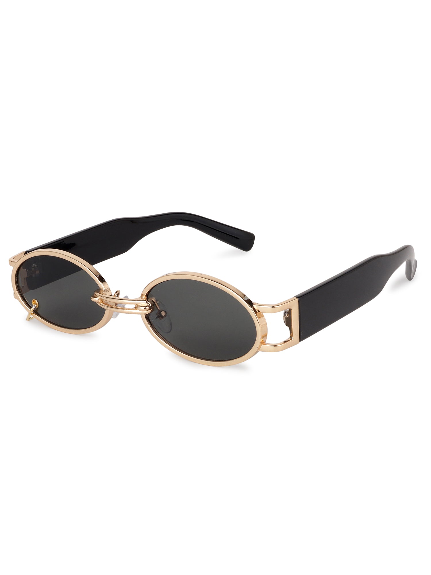 Darkion | Green Medium Full Rim Oval Sunglasses for Women [UV-protected]