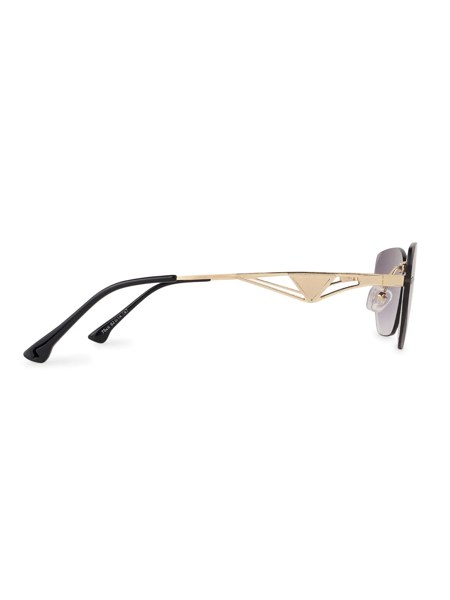 Rorion | Gradient Purple Medium Rim Less Rectangle Sunglasses for Men & Women [UV-protected]