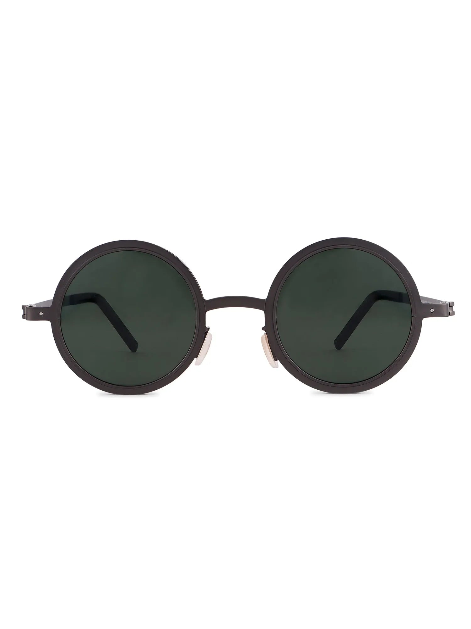 Tint | Grey Medium Full Rim Round Sunglasses for Men & Women [Tint Adjustable]