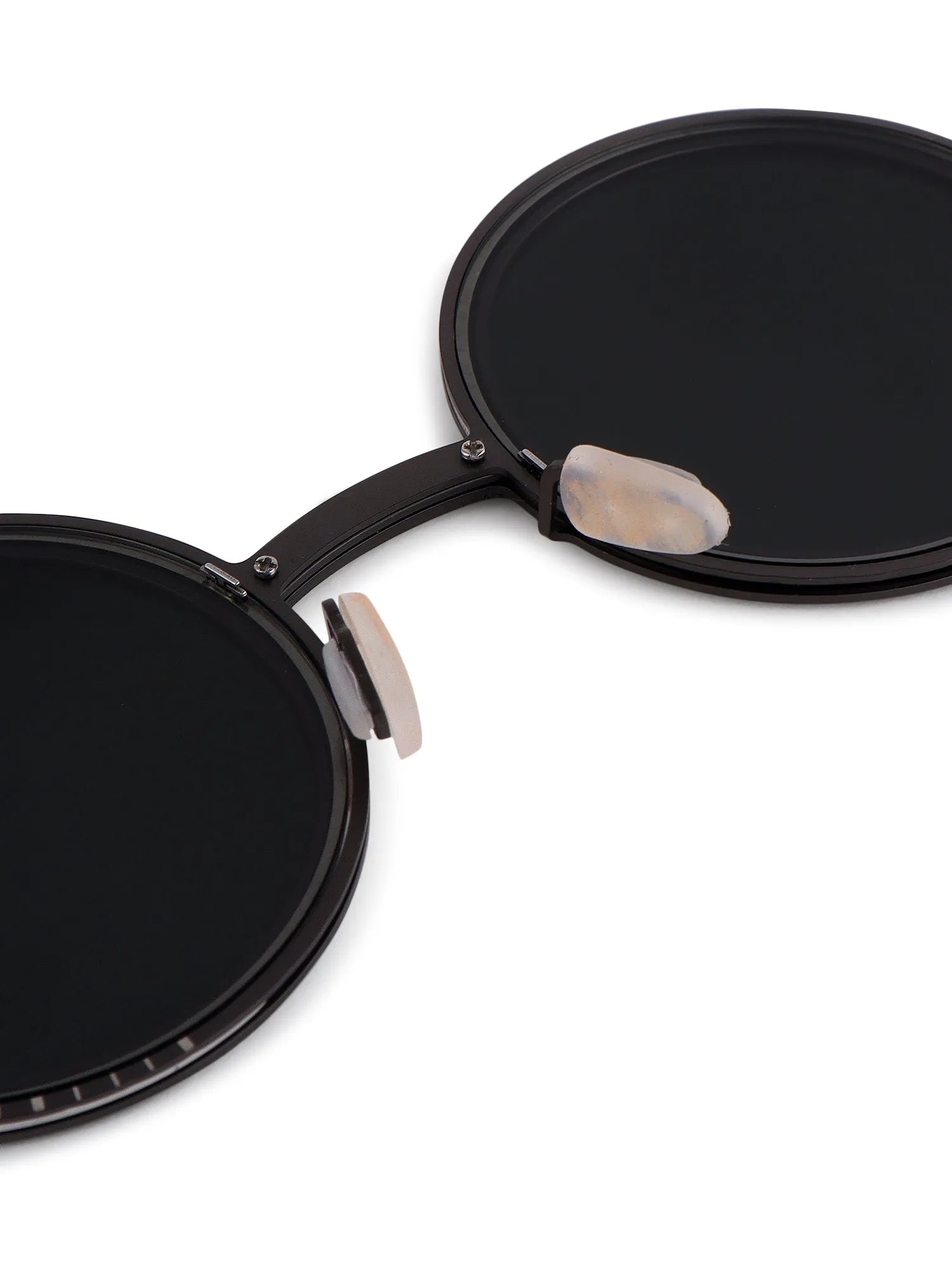 Tint | Grey Medium Full Rim Round Sunglasses for Men & Women [Tint Adjustable]