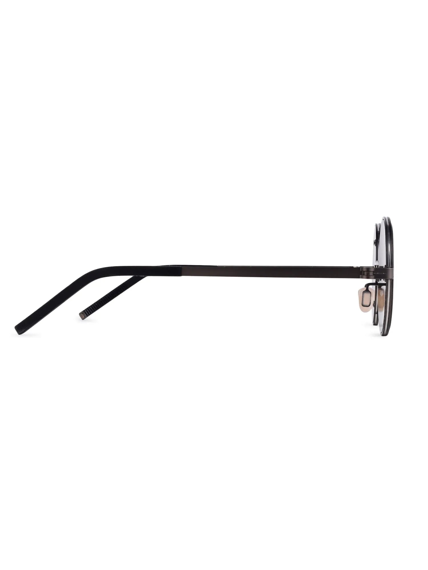 Tint | Grey Medium Full Rim Round Sunglasses for Men & Women [Tint Adjustable]
