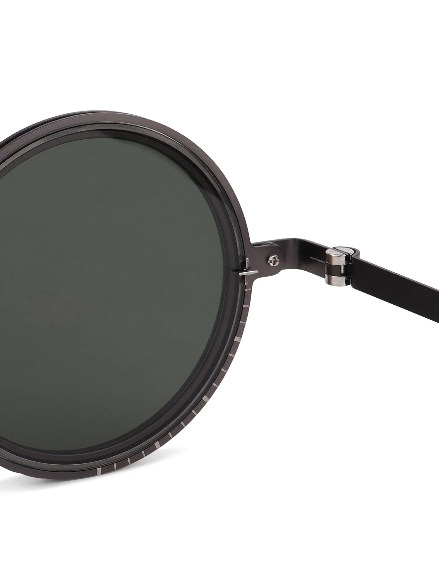 Tint | Grey Medium Full Rim Round Sunglasses for Men & Women [Tint Adjustable]