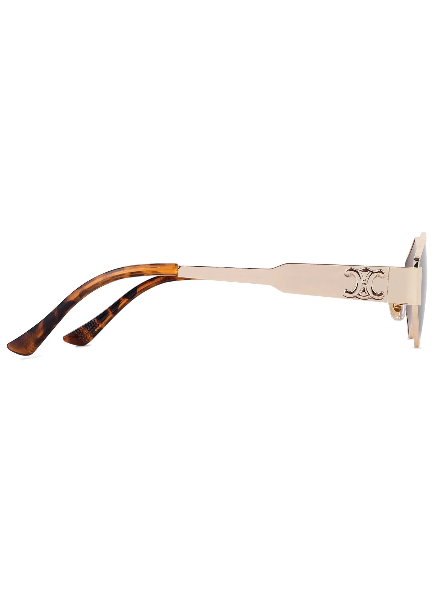 Exarion | Brown Large Full Rim Diamond Sunglasses for Women [UV-protected]
