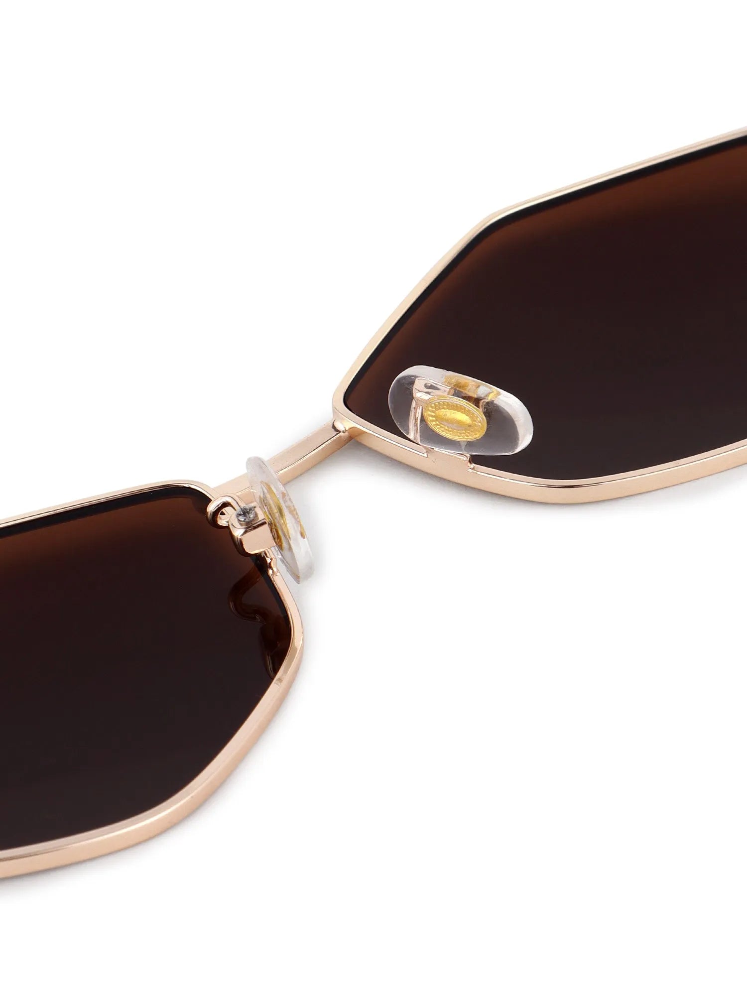 Exarion | Brown Large Full Rim Diamond Sunglasses for Women [UV-protected]