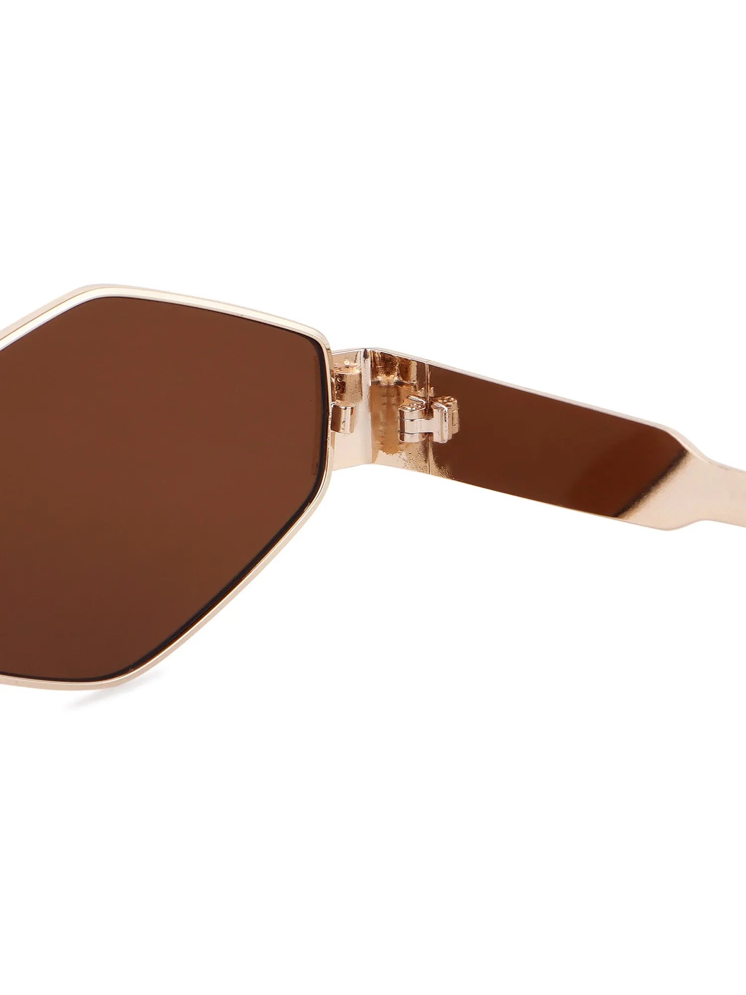 Exarion | Brown Large Full Rim Diamond Sunglasses for Women [UV-protected]