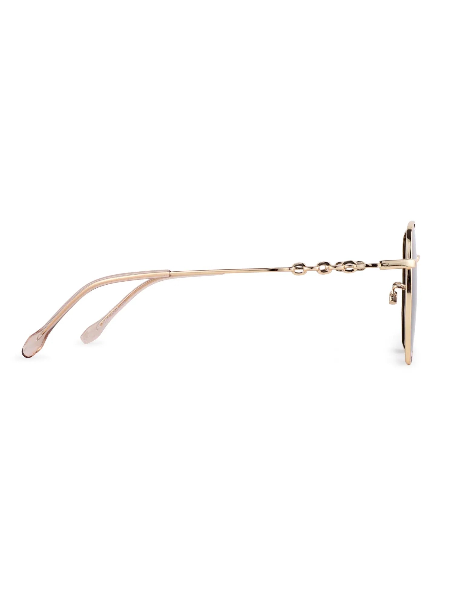 Solarion | Golden Large Full Rim Square Sunglasses for Men & Women [Polarized]