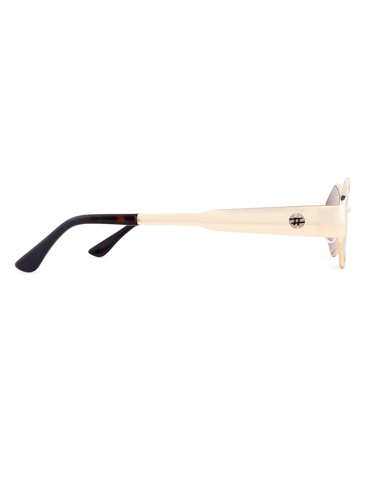 Ecliptor | Brown Medium Full Rim Diamond Sunglasses for Women [UV-protected]
