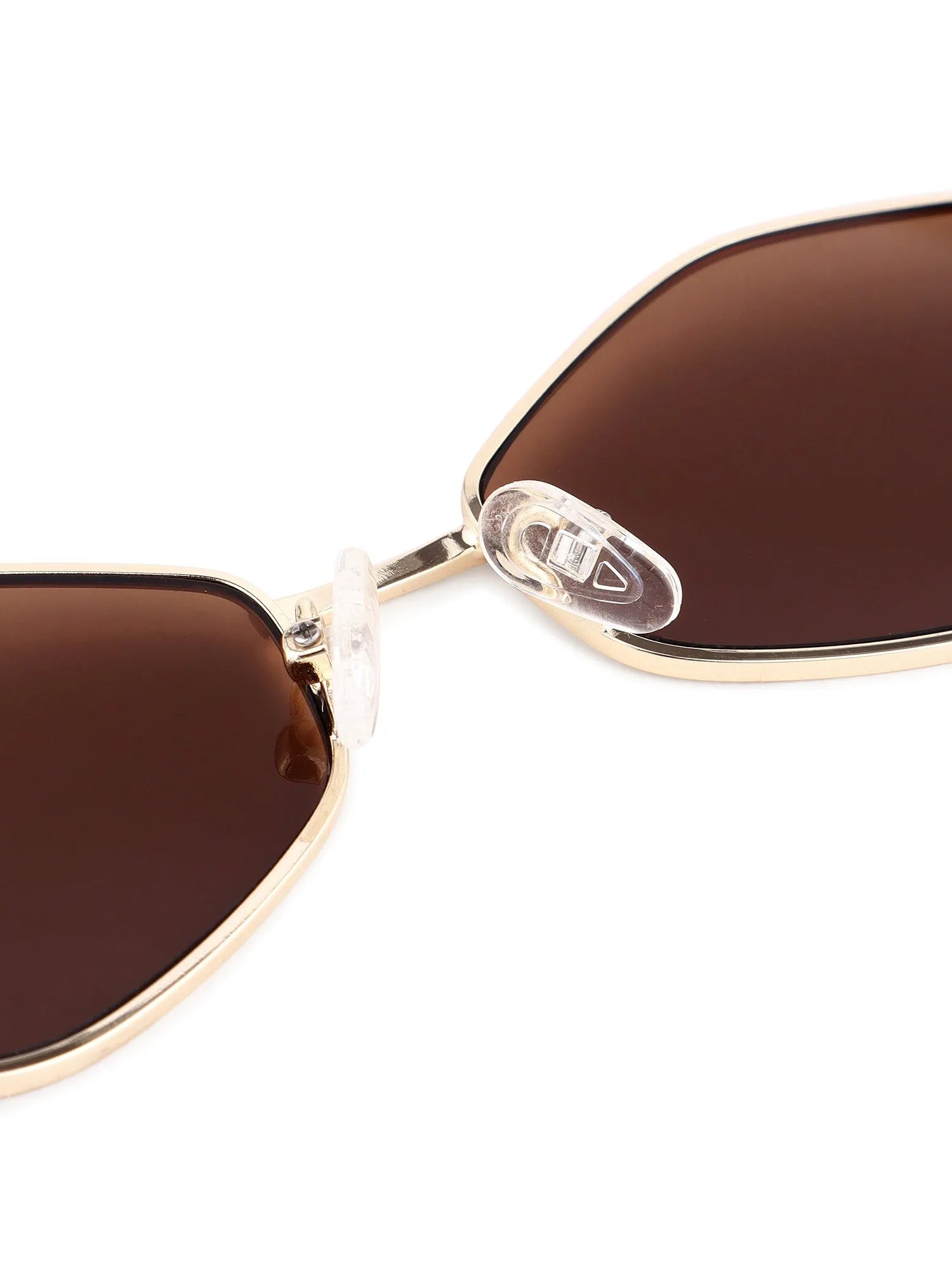 Ecliptor | Brown Medium Full Rim Diamond Sunglasses for Women [UV-protected]