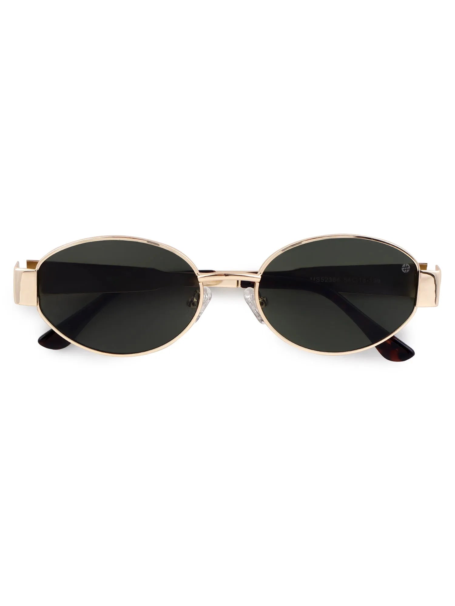 Fynora | Green Medium Full Rim Oval Sunglasses for Women [UV-protected]