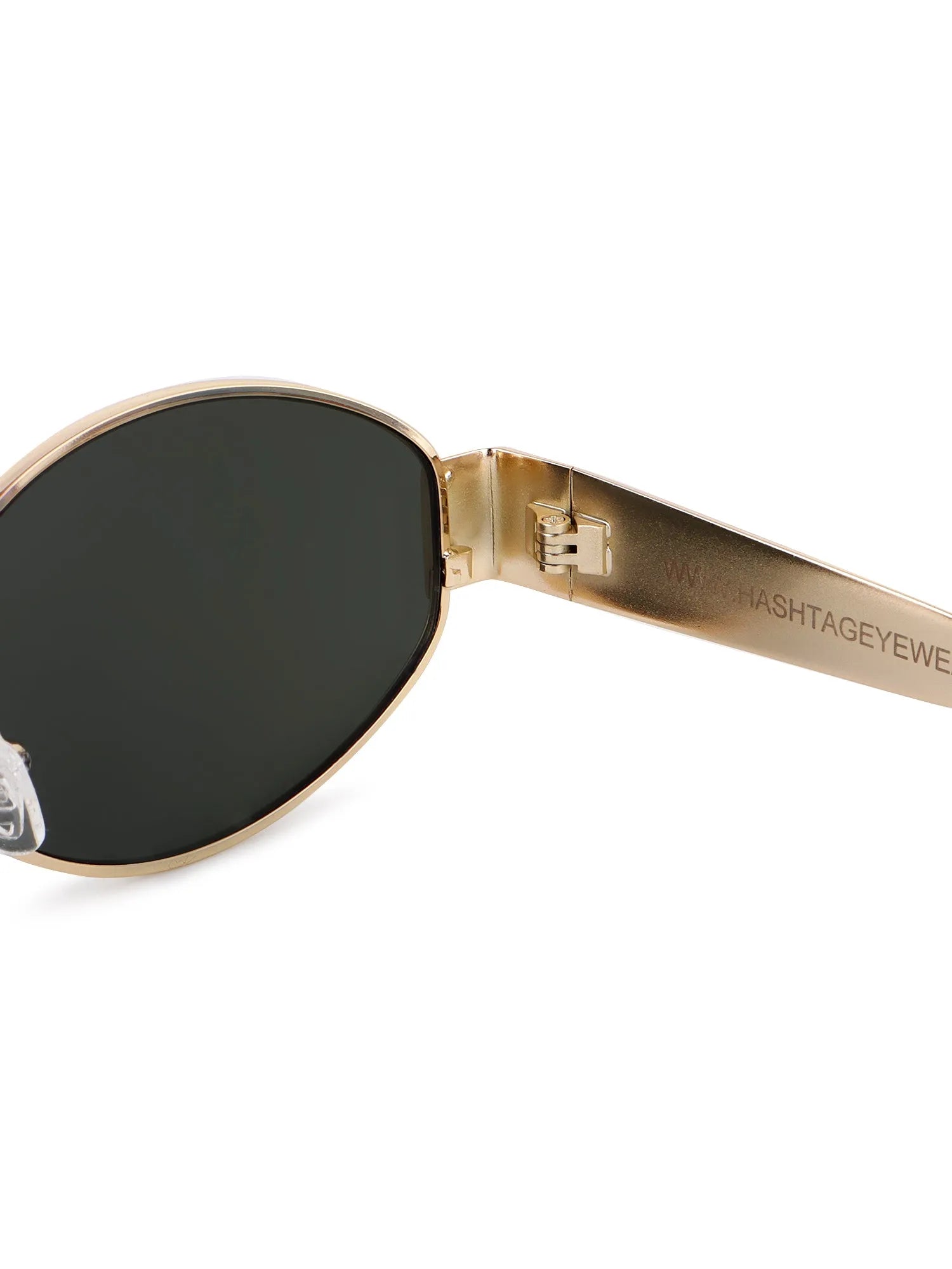 Fynora | Green Medium Full Rim Oval Sunglasses for Women [UV-protected]