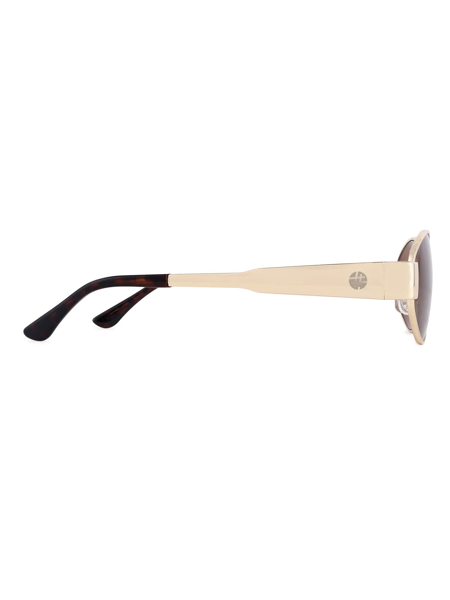 Fynora | Brown Medium Full Rim Oval Sunglasses for Women [UV-protected]