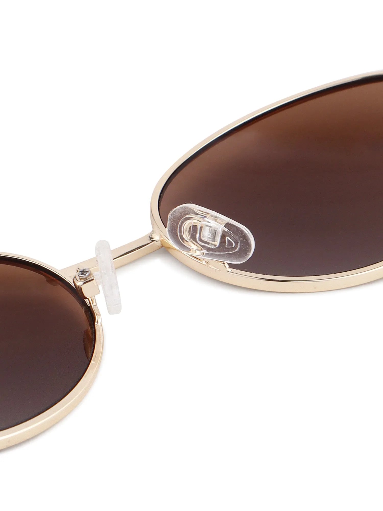 Fynora | Brown Medium Full Rim Oval Sunglasses for Women [UV-protected]