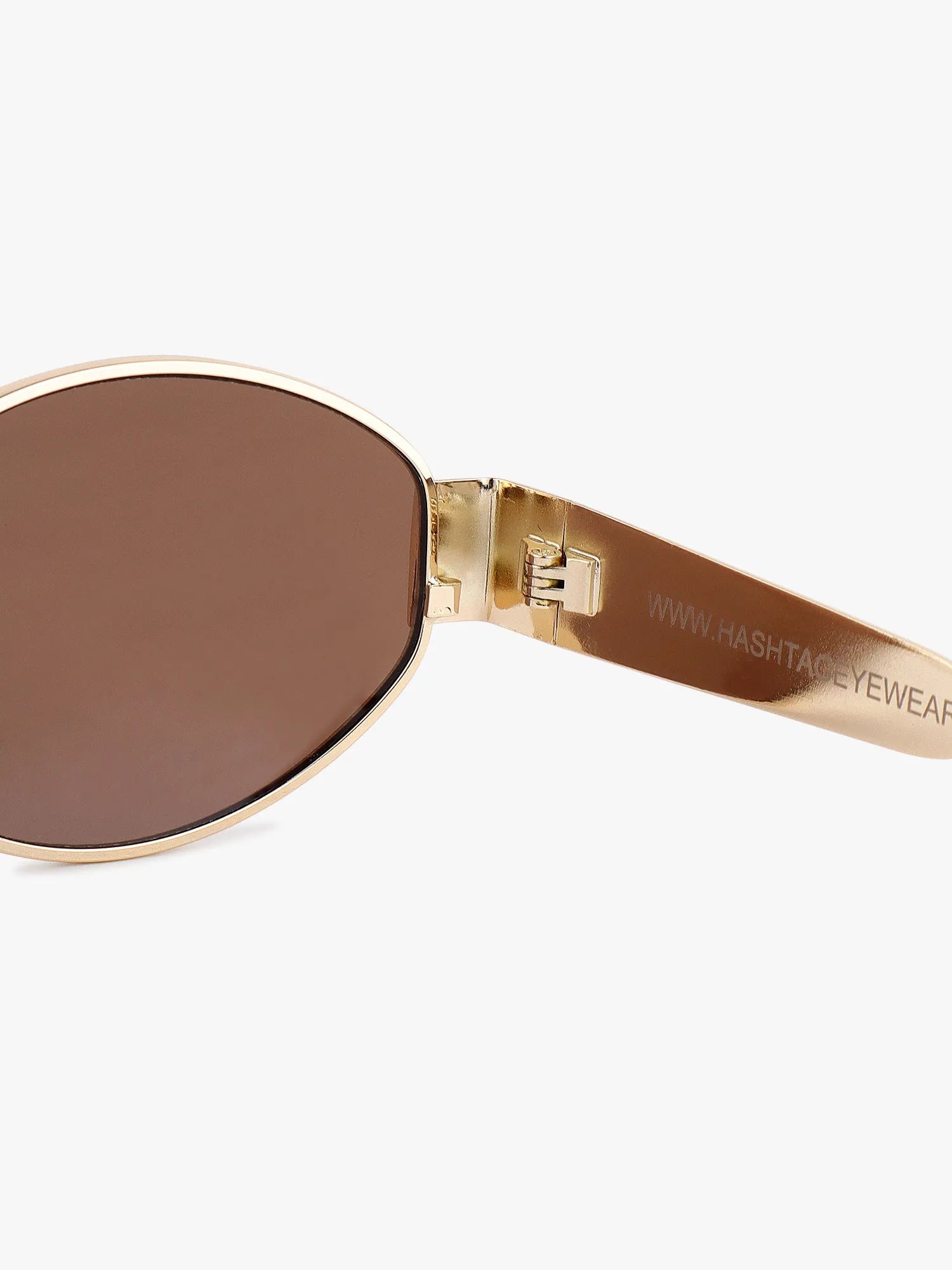 Fynora | Brown Medium Full Rim Oval Sunglasses for Women [UV-protected]